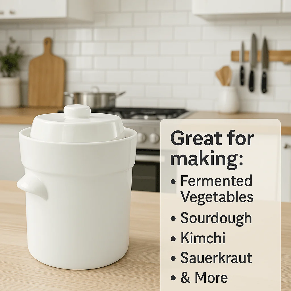 Fermentation Crock, 3L Ceramic - Image 2