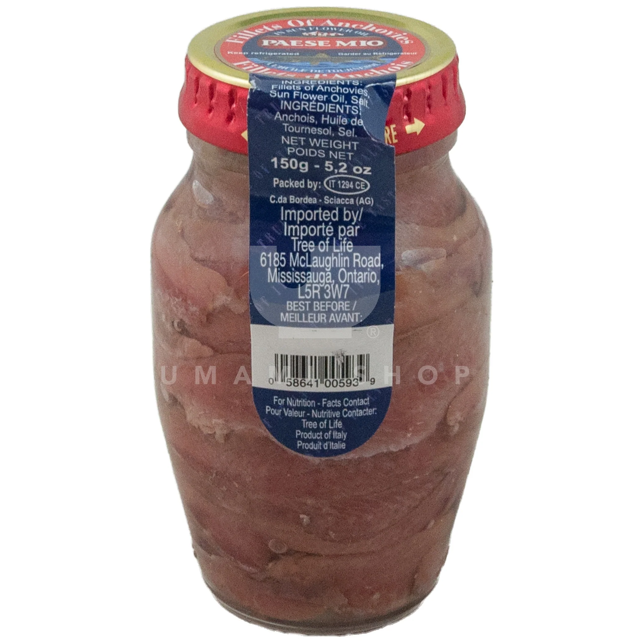 Anchovy Fillets in Sunflower Oil (M)