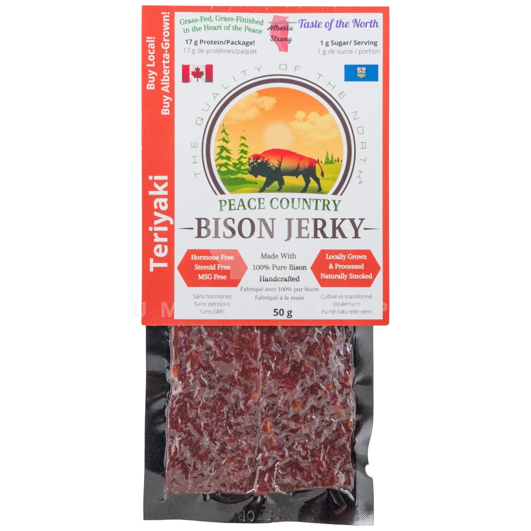 Bison Jerky Grass-Fed (Teriyaki)