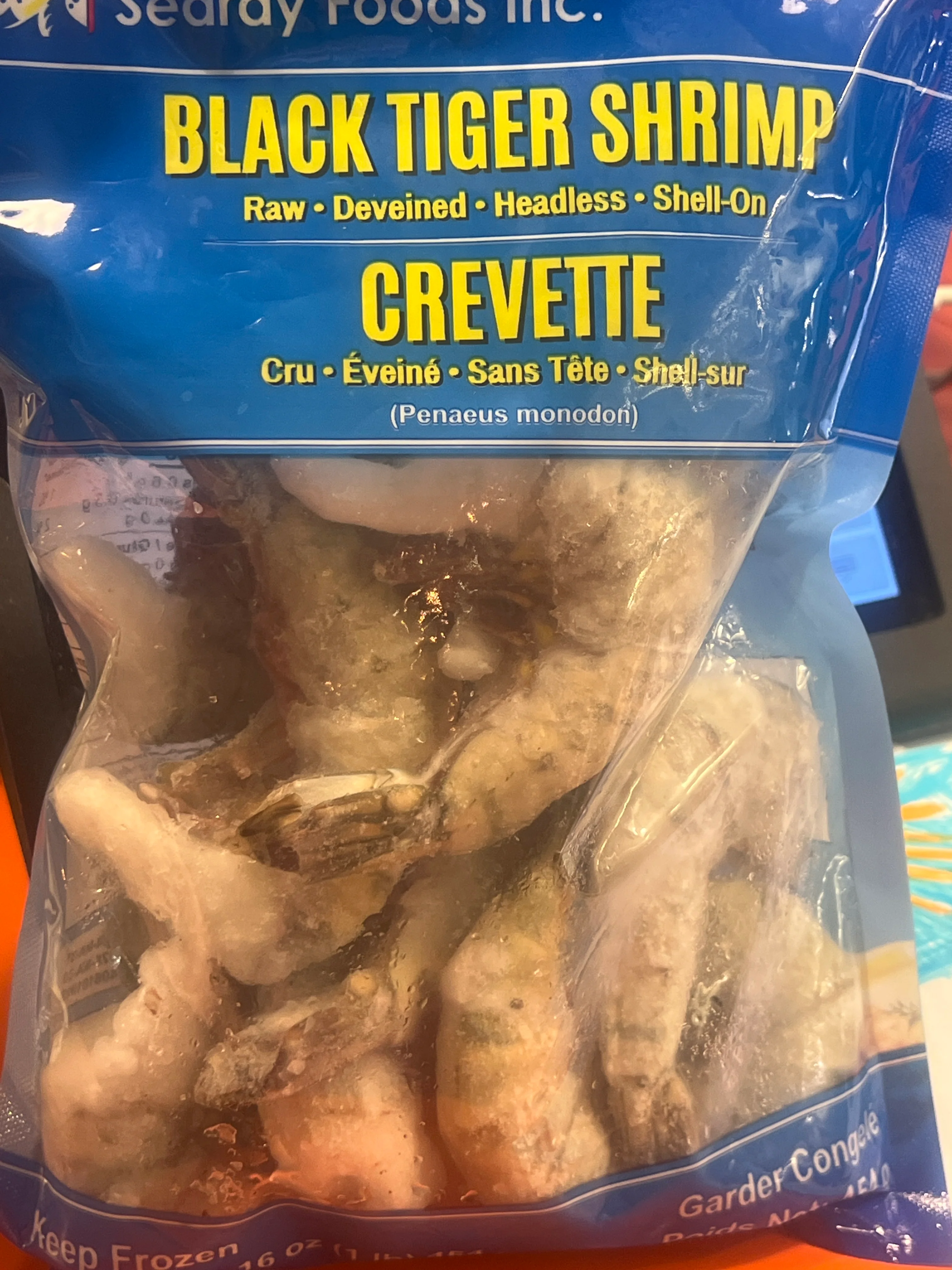 Black Tiger Shrimp Deveined