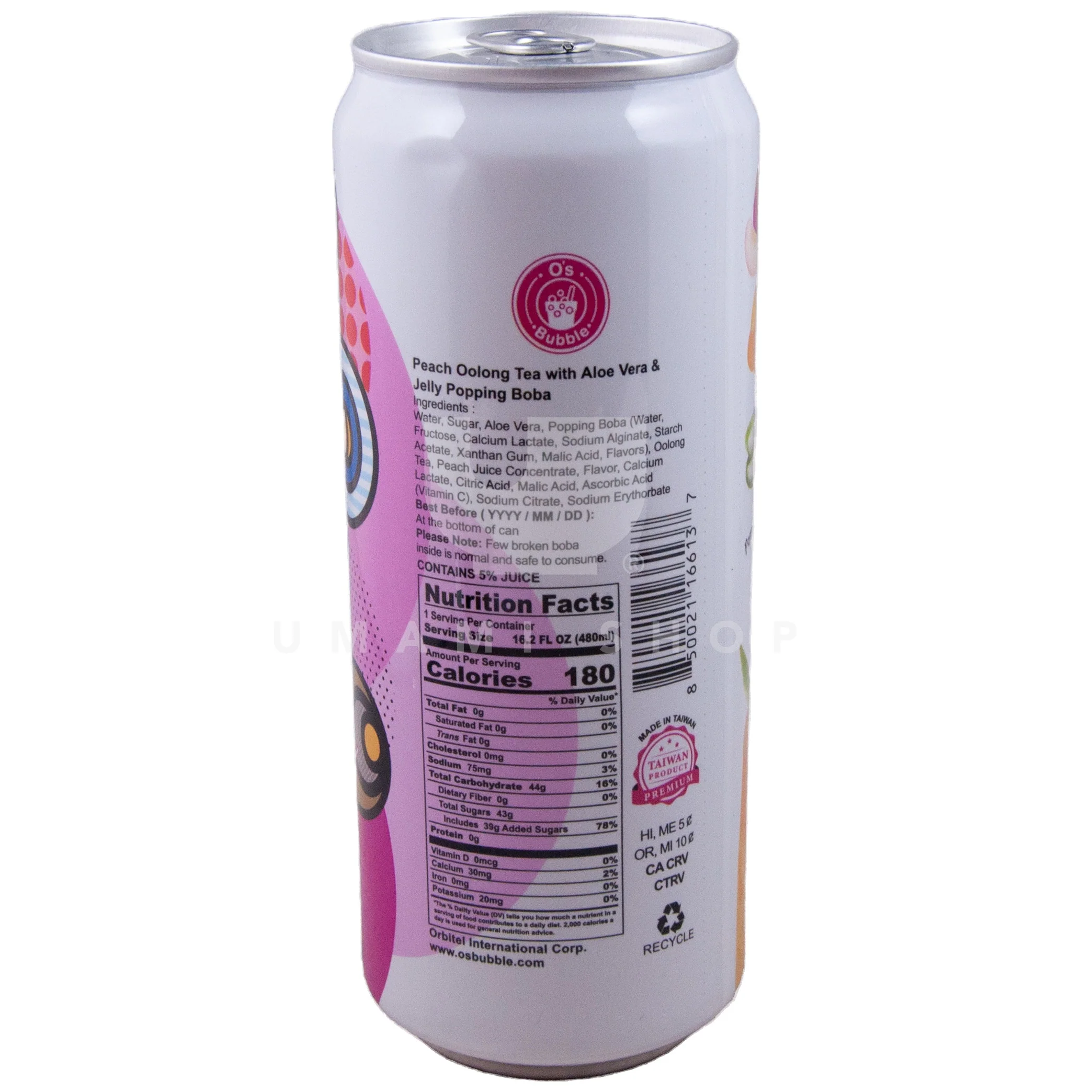Boba Peach Oolong & Aloe Vera - Image 2
