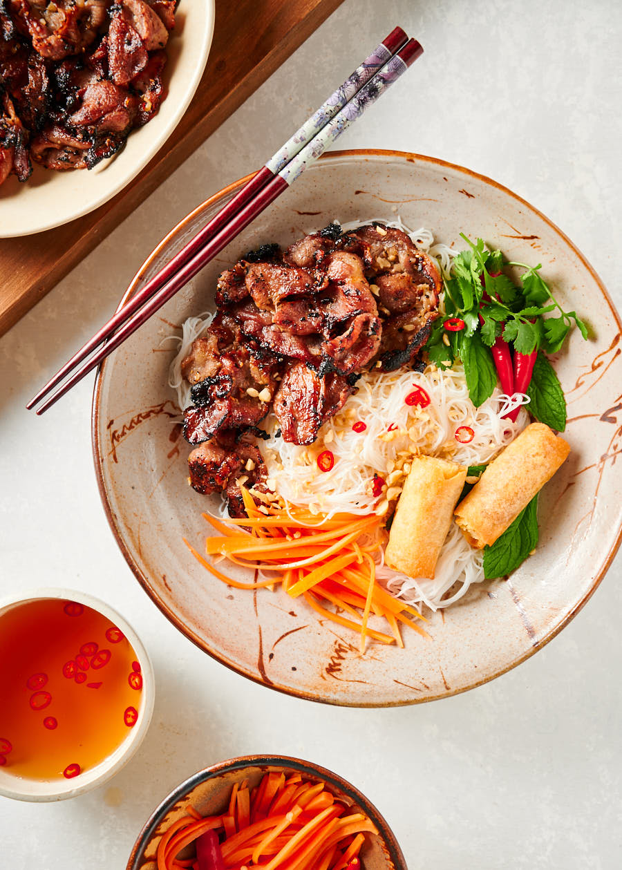 Bun Thit Nuong (Vietnamese Noodle Bowls)