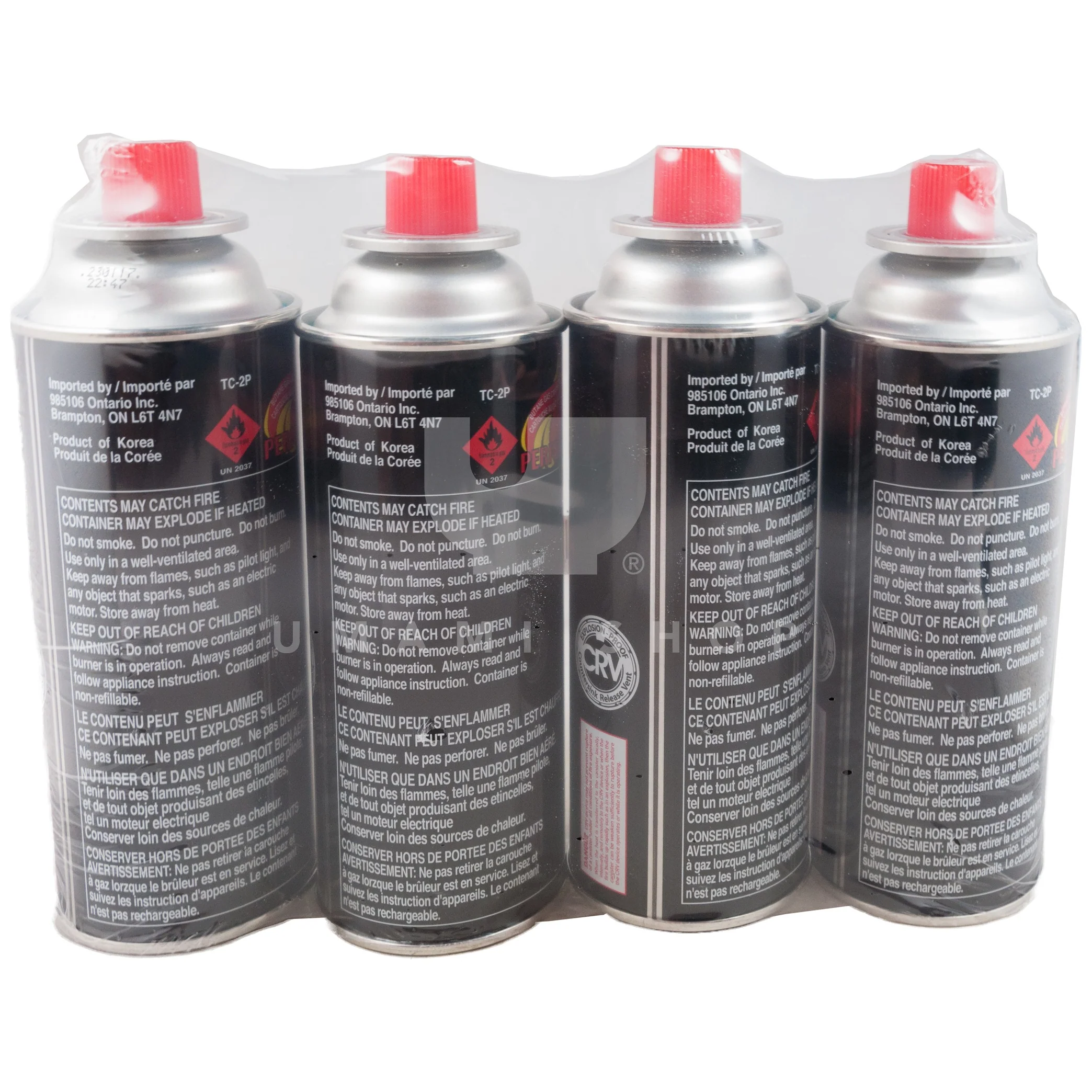Butane Gas Cartridge, 4 pack - Image 2