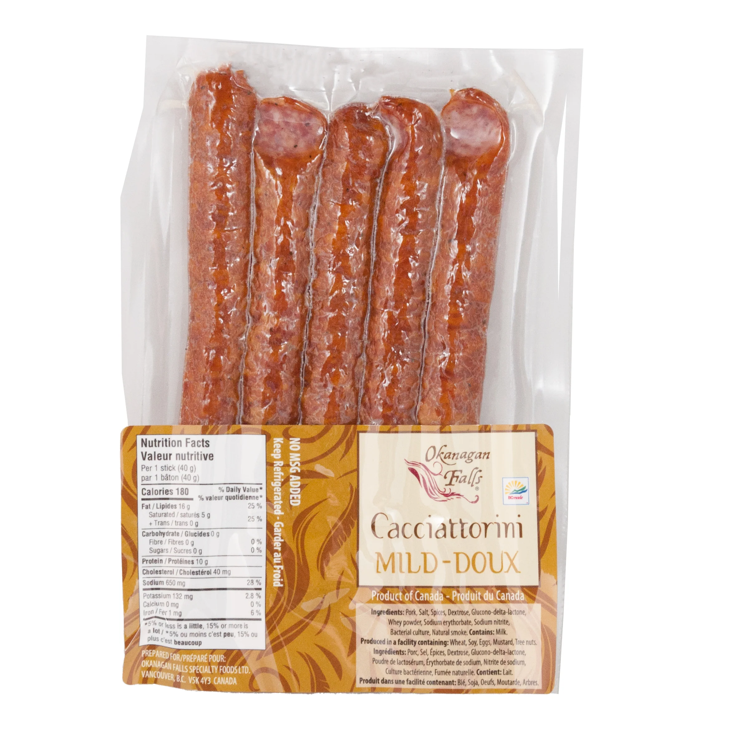 Cacciattorini Sausage Mild 5Pcs