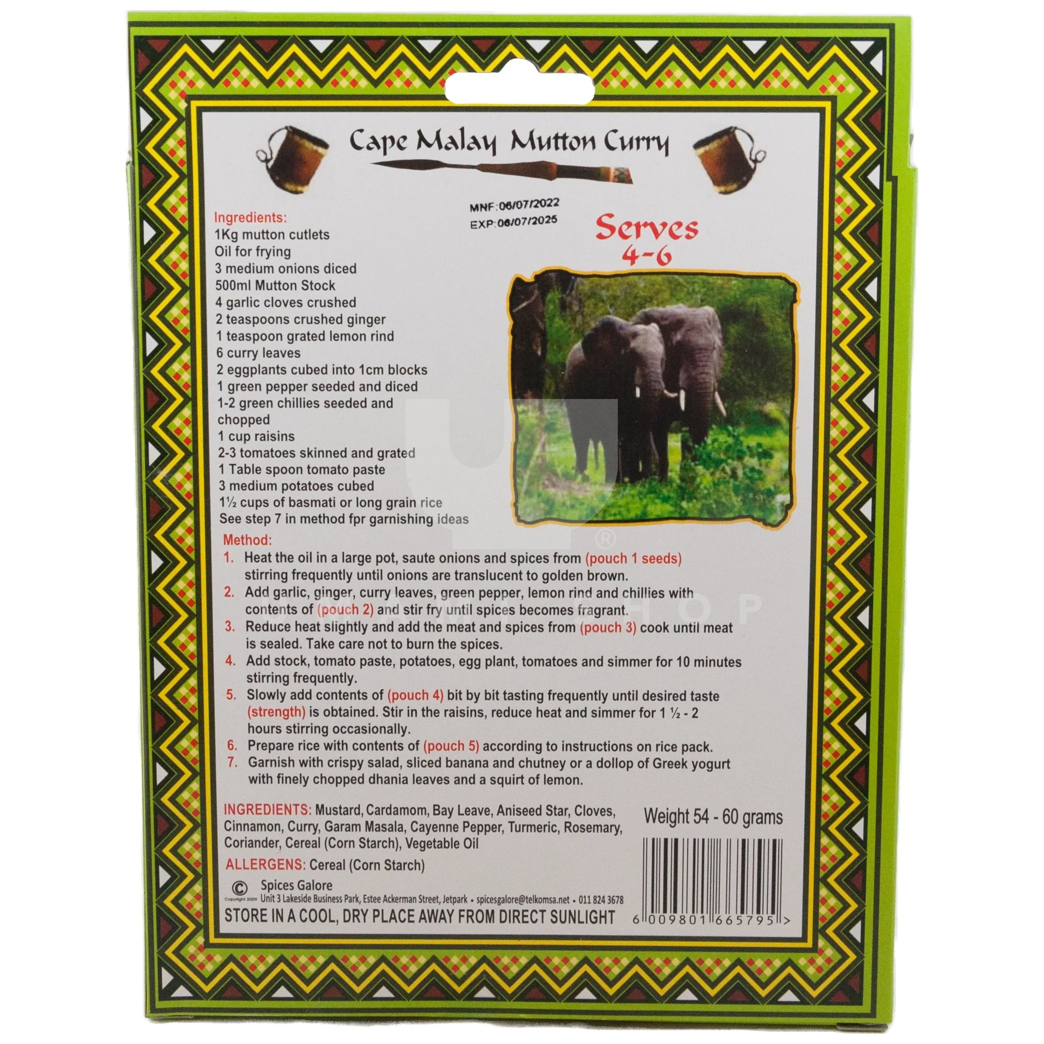 Cape Malay Mutton Curry Mix - Image 2