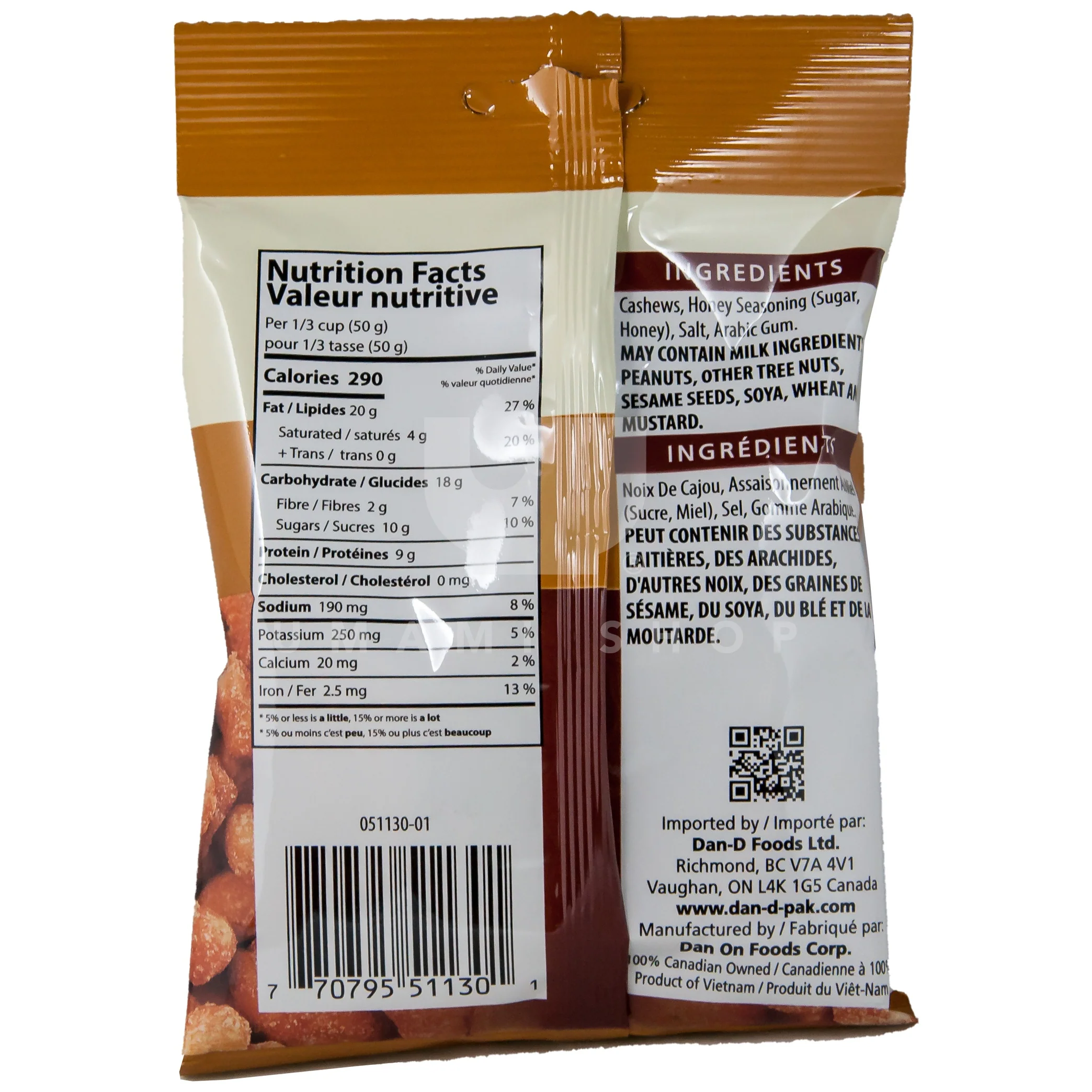 Cashews Honey Roasted Whole - Image 2