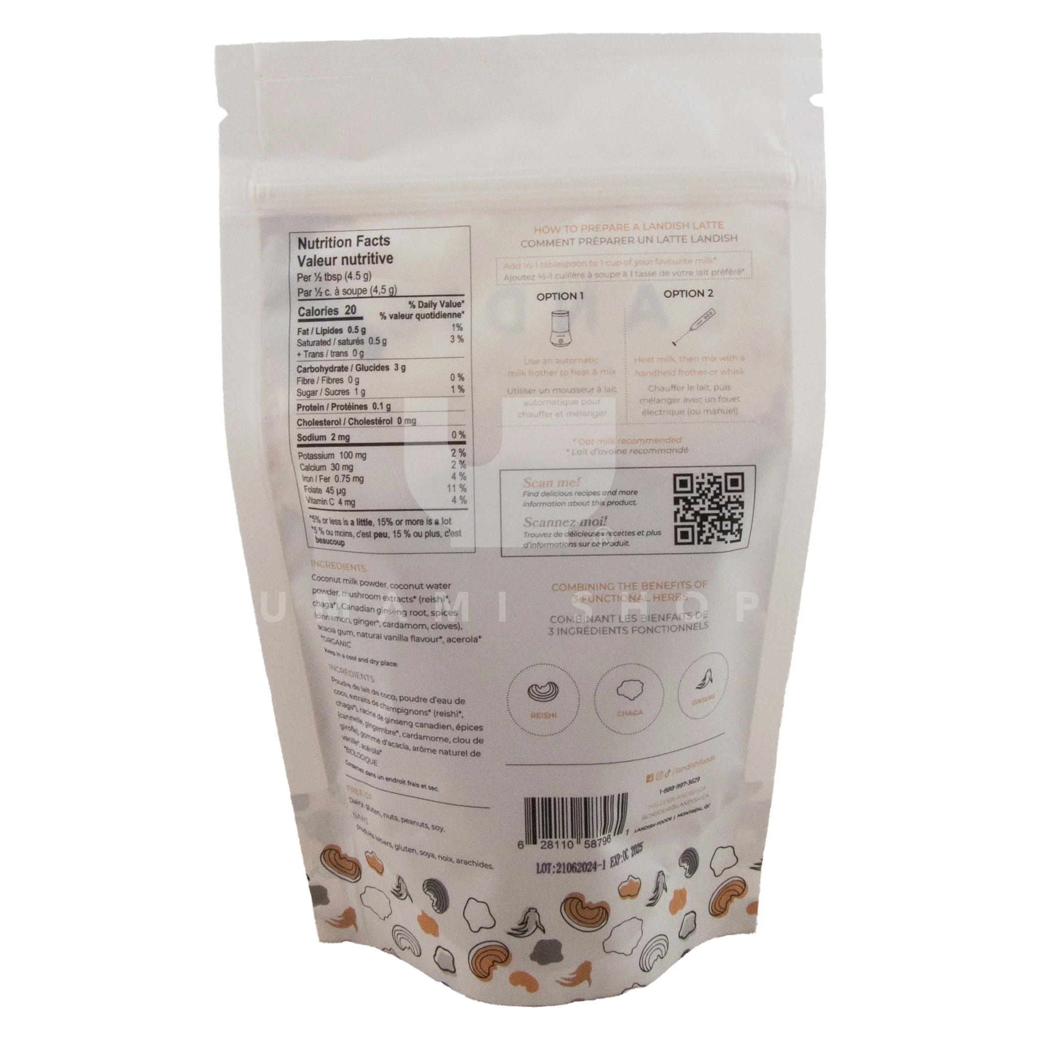 Chai Latte Mix w/Reishi,Chage & Ginseng (GF,V) - Image 2