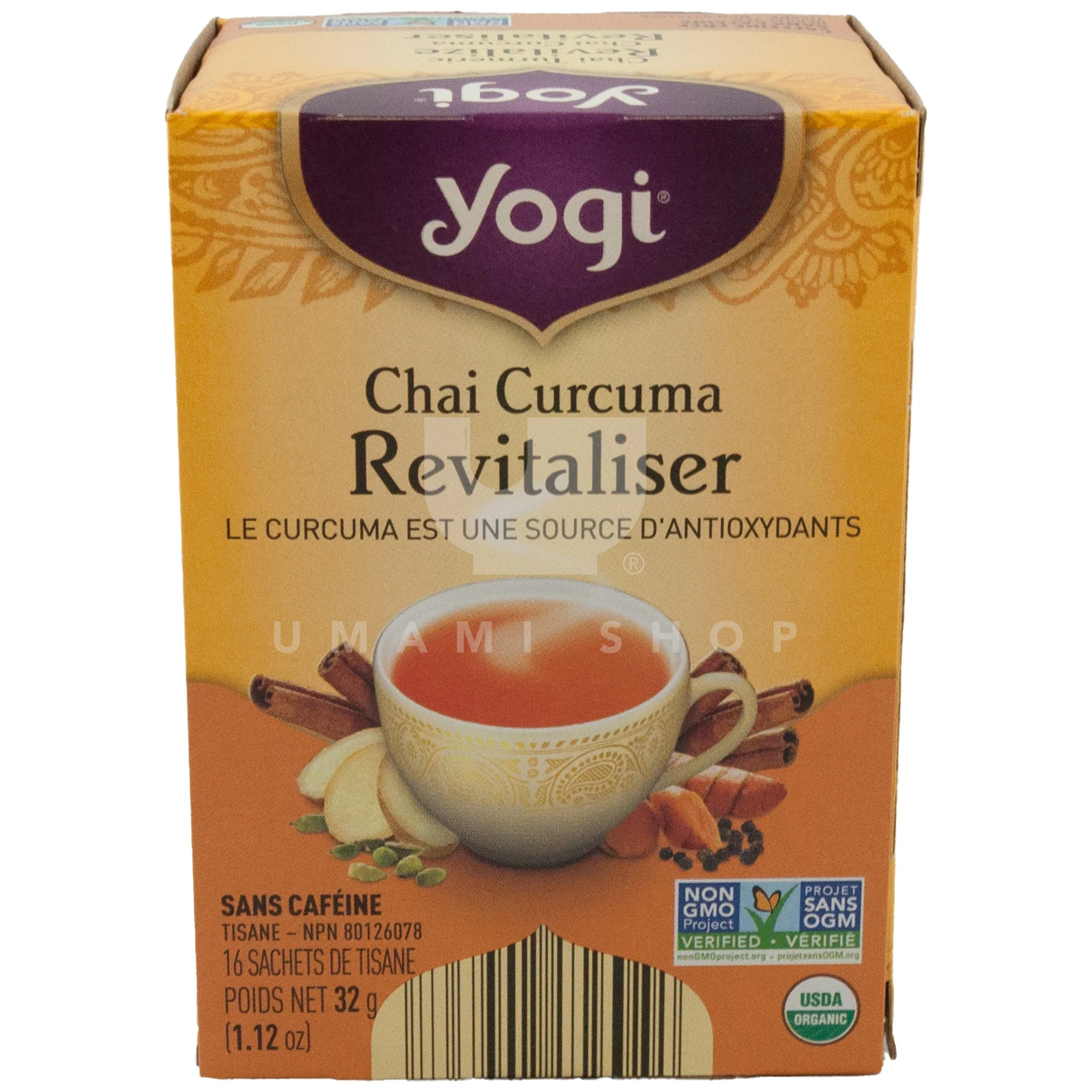 Chai Turmeric Revitalize Tea (16Bag)