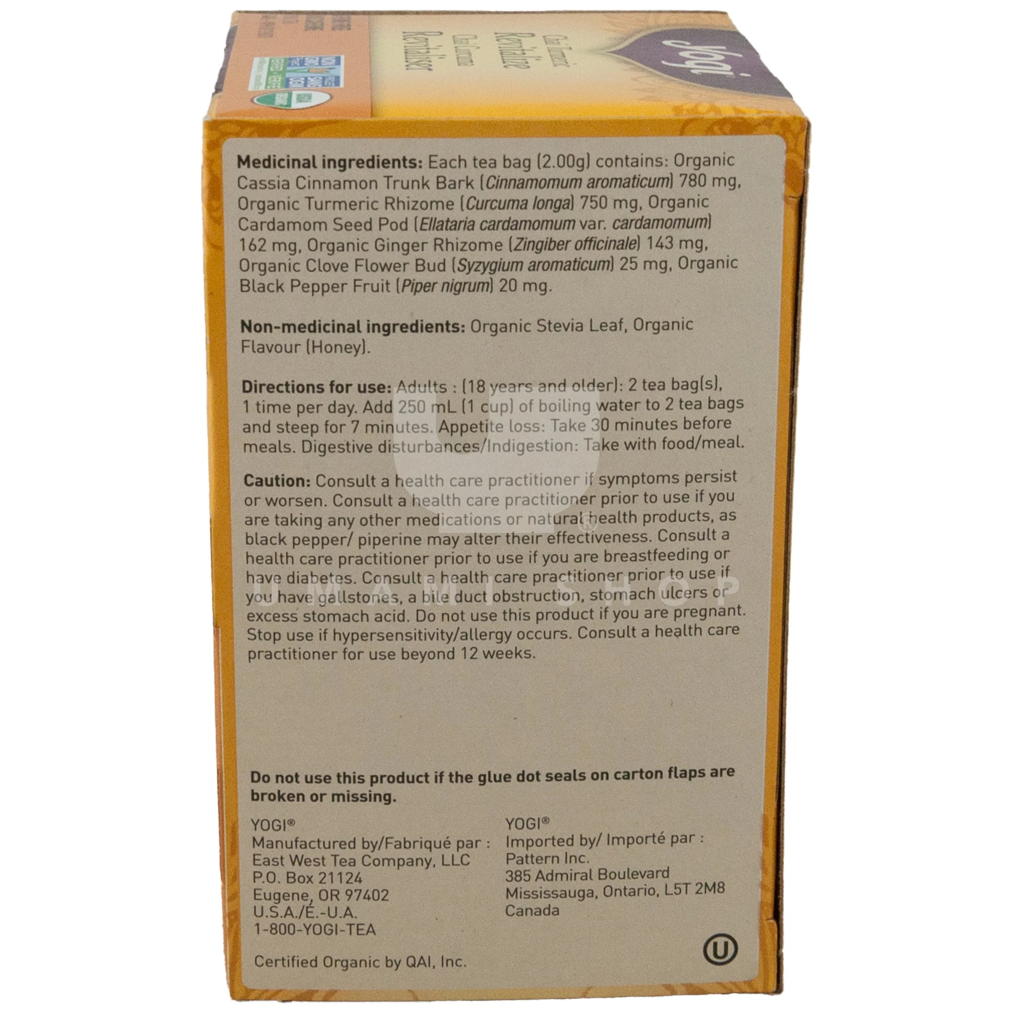 Chai Turmeric Revitalize Tea (16Bag) - Image 2