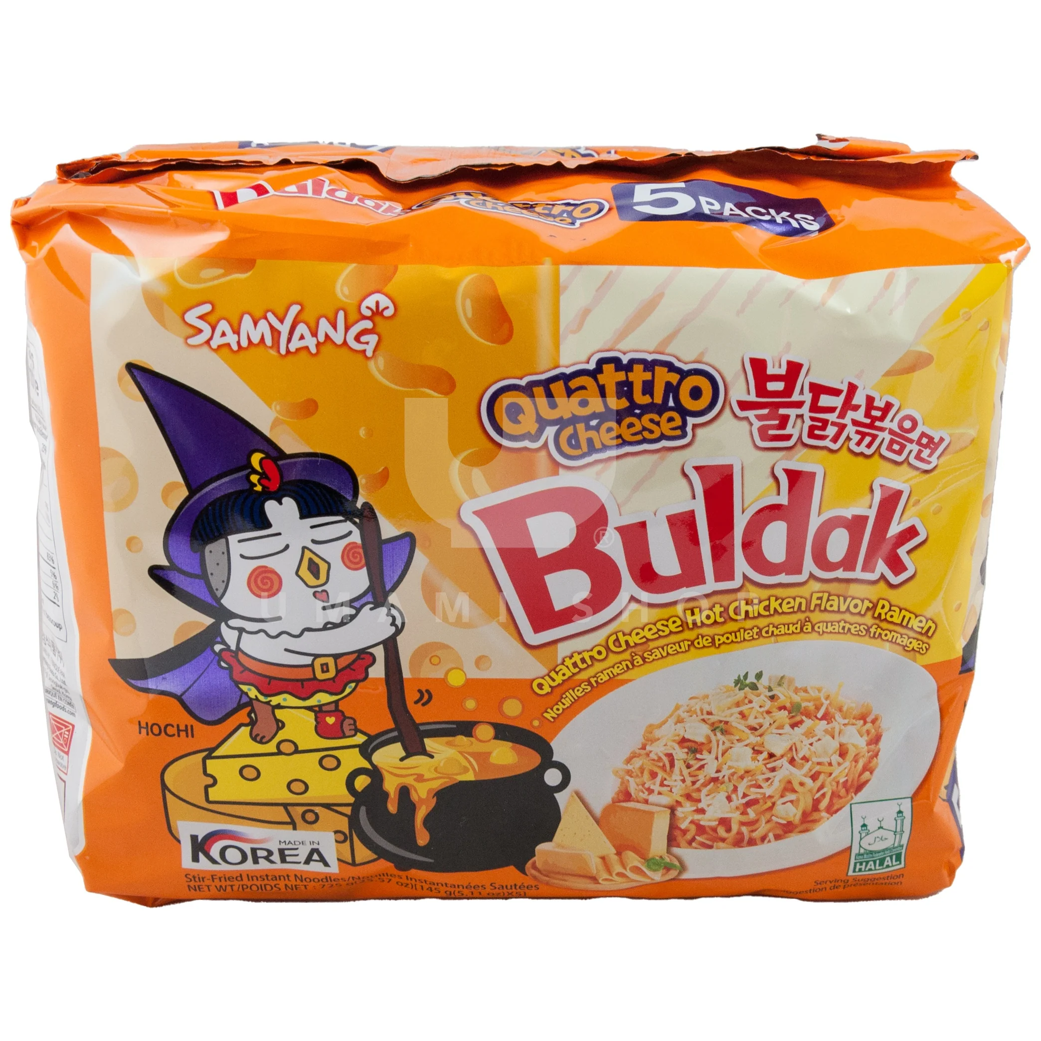 Hot Chicken Ramen Quattro Cheese