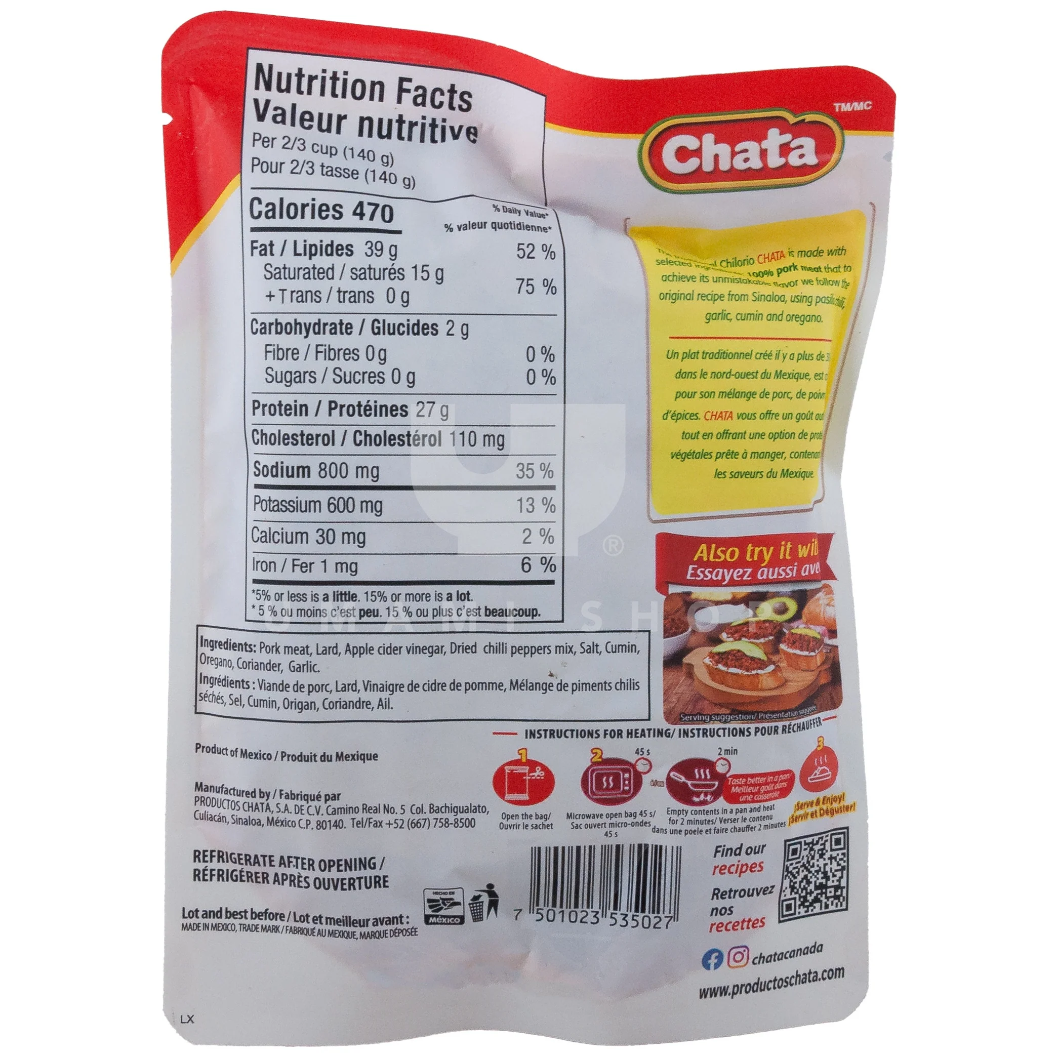 Chilorio (Shrd. Seas. Pork Meat) - Image 2