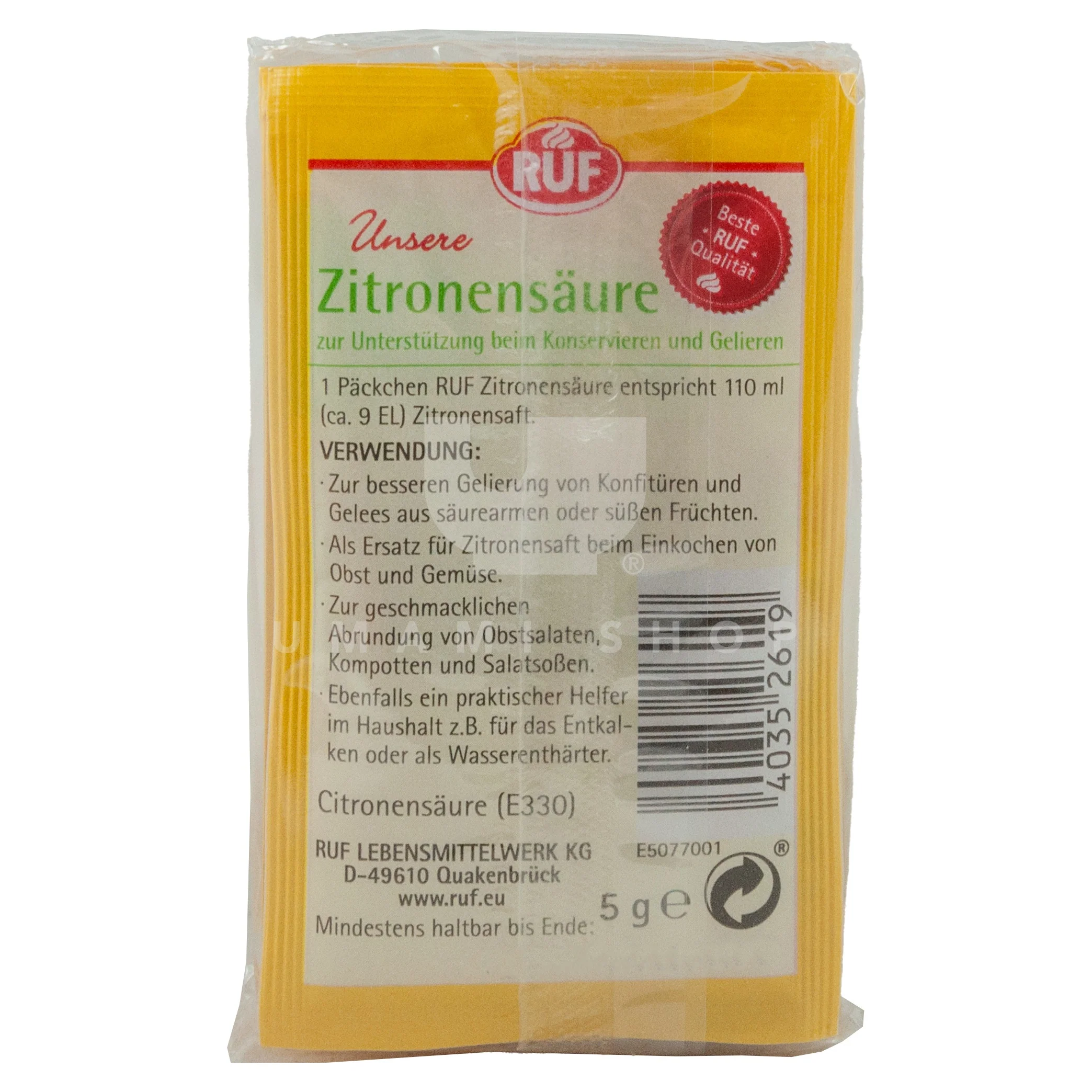 Citric Acid (6x5g) - Image 2