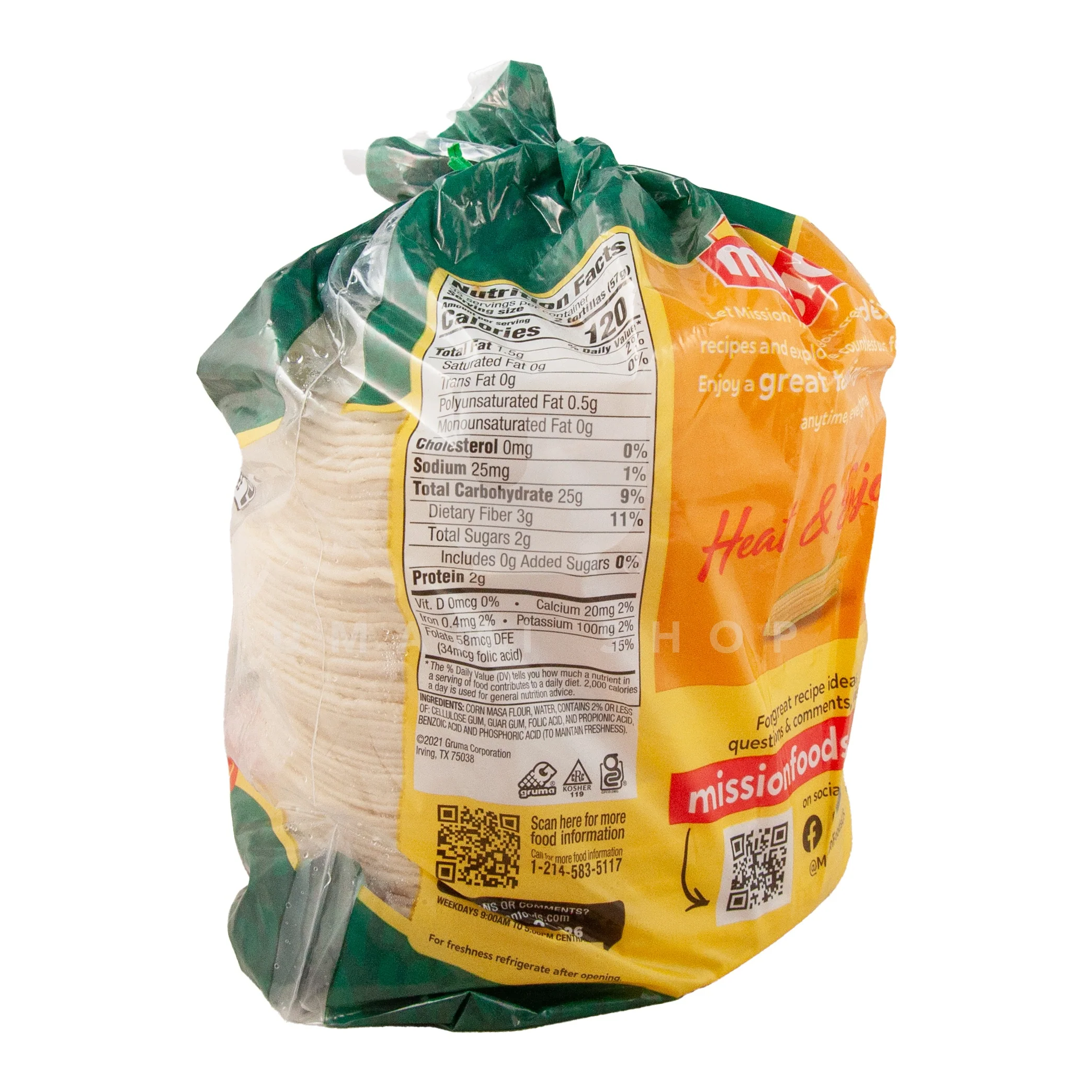 White Corn Tortillas "Super Soft" 70Pcs 4.06Lbs (GF) - Image 2