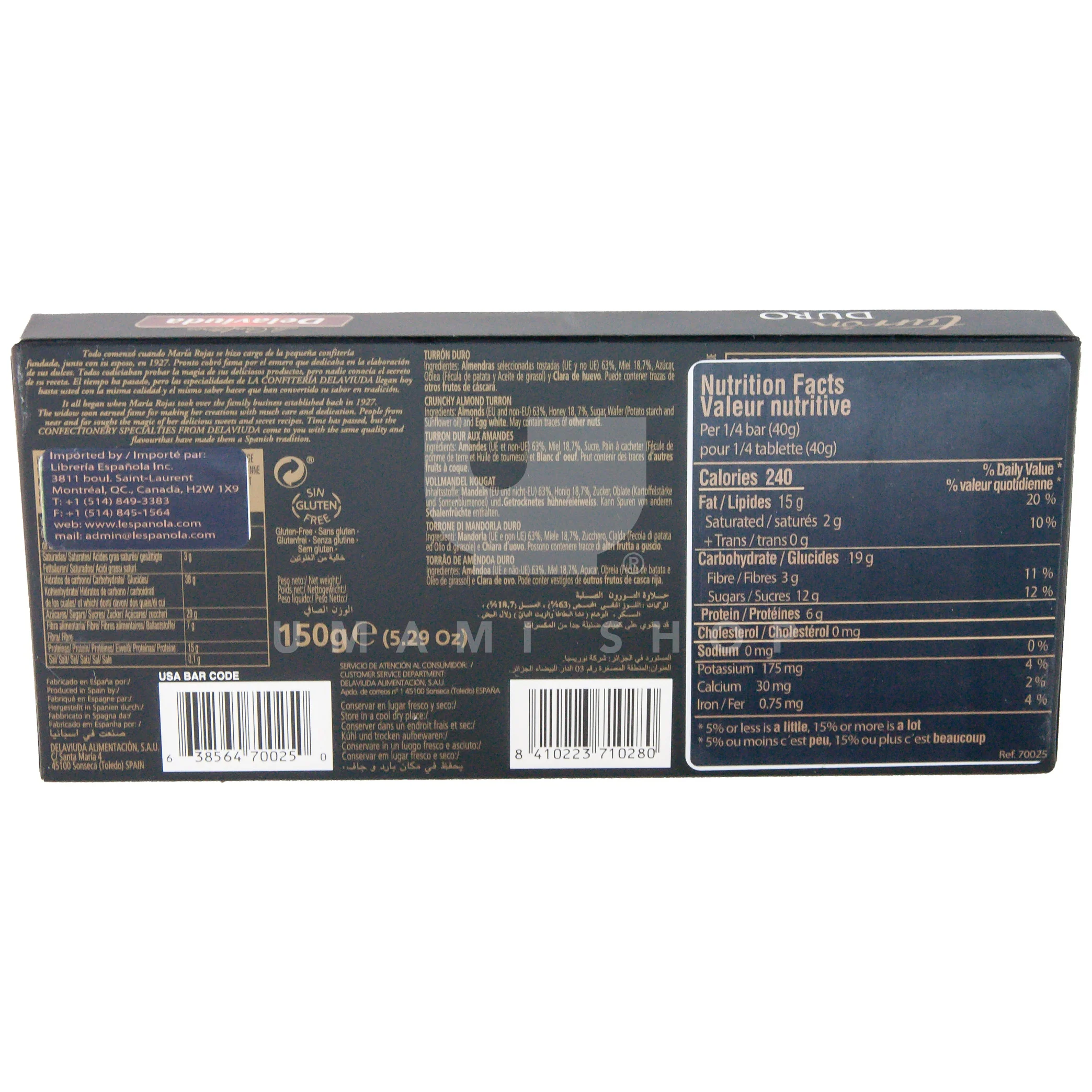 Crunchy Almond Turron Duro - Image 2