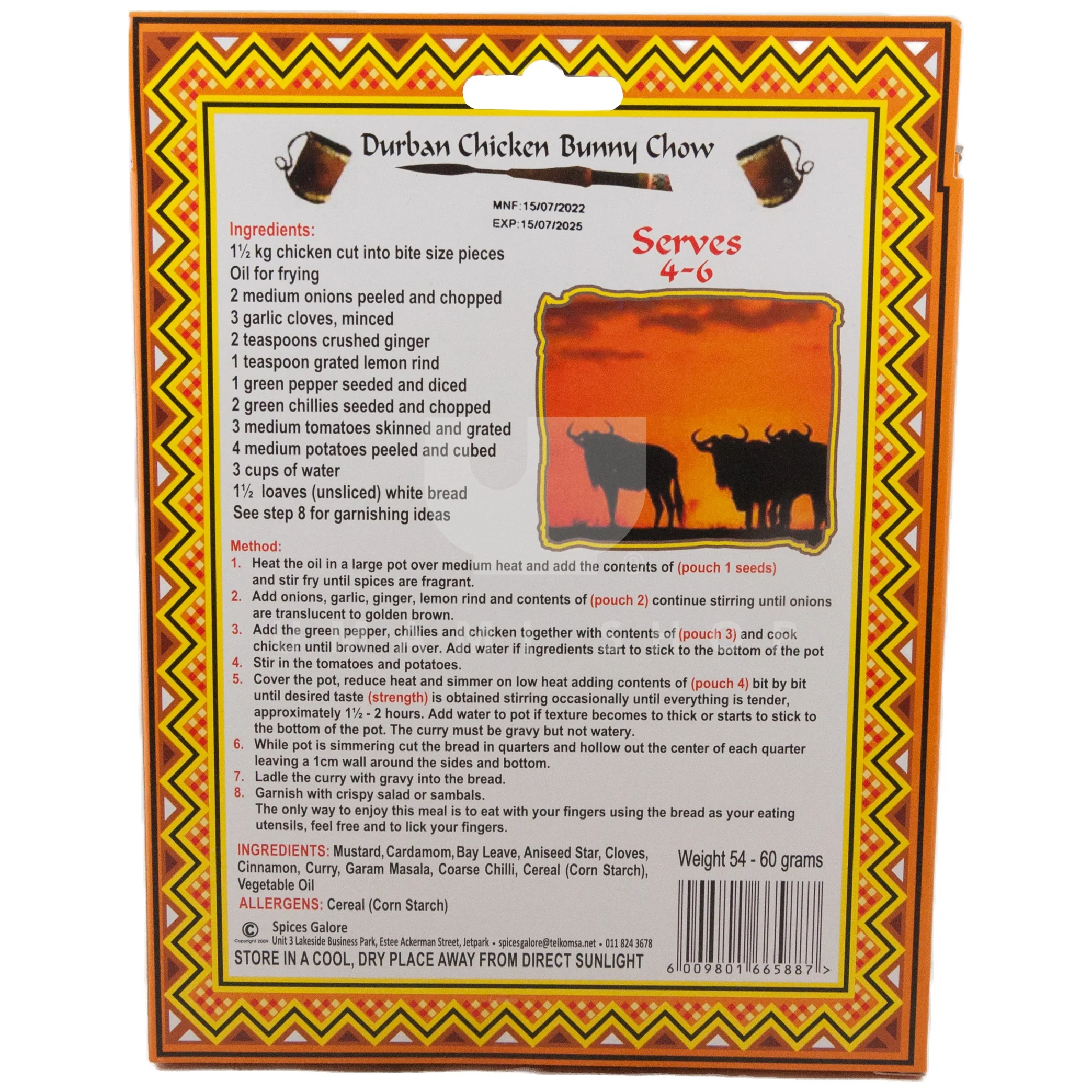 Durban Chicken Bunny Chow Curry Mix - Image 2