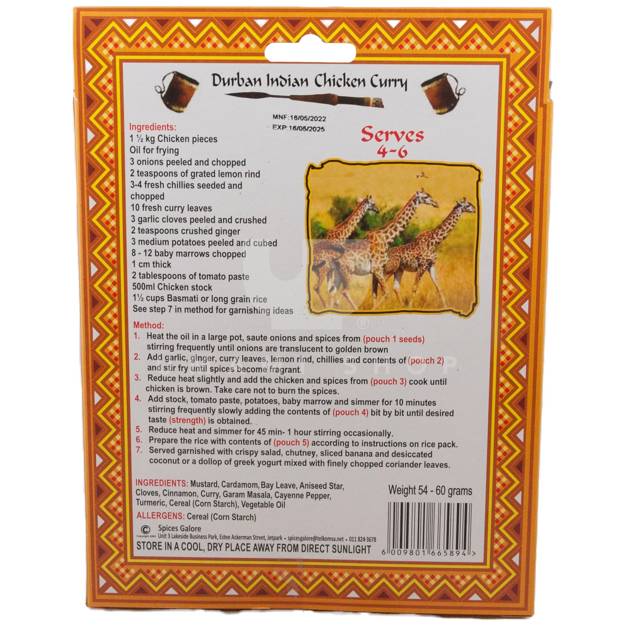 Durban Indian Chicken Curry Mix - Image 2