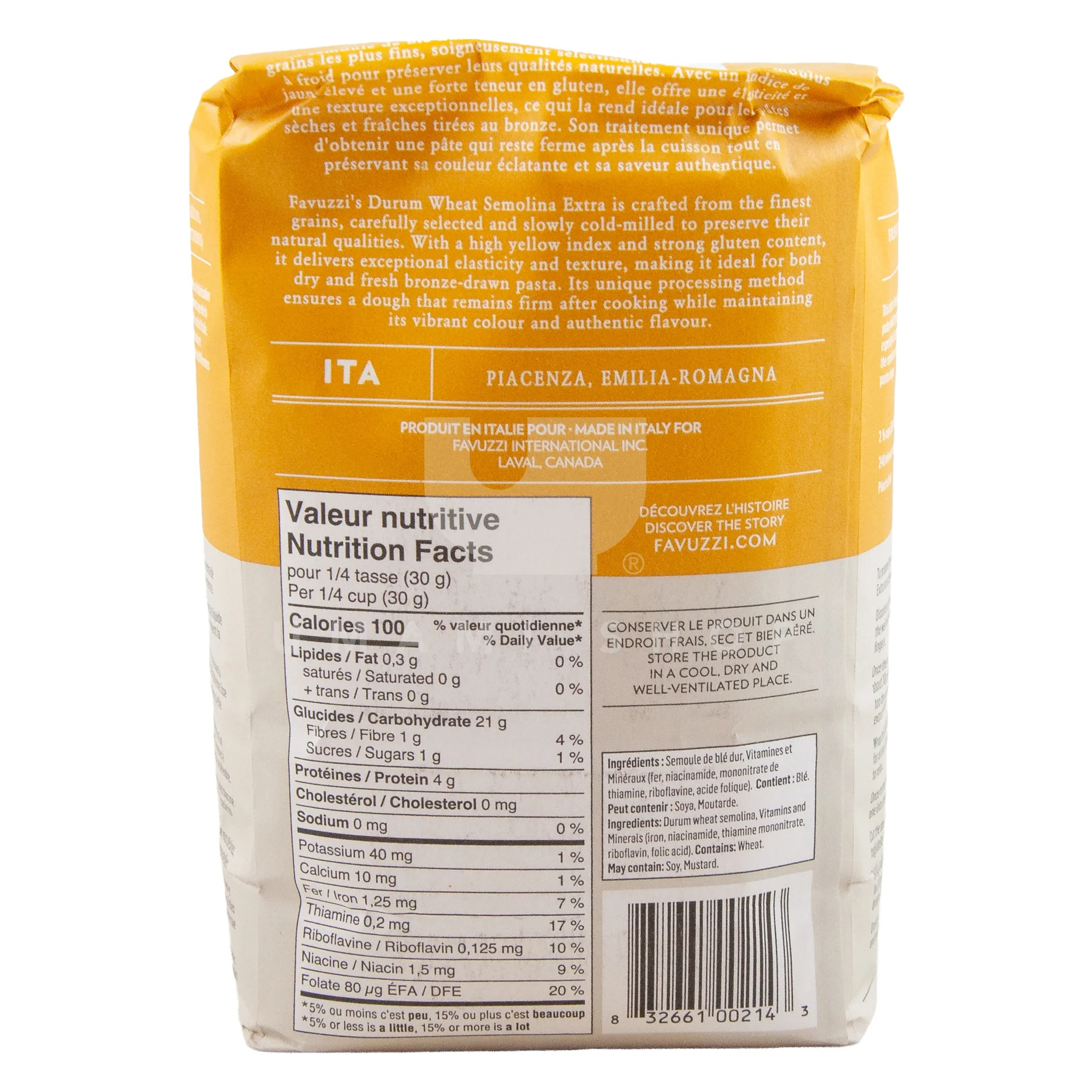 Durum Wheat Semolina for Pasta 2.2lbs - Image 2