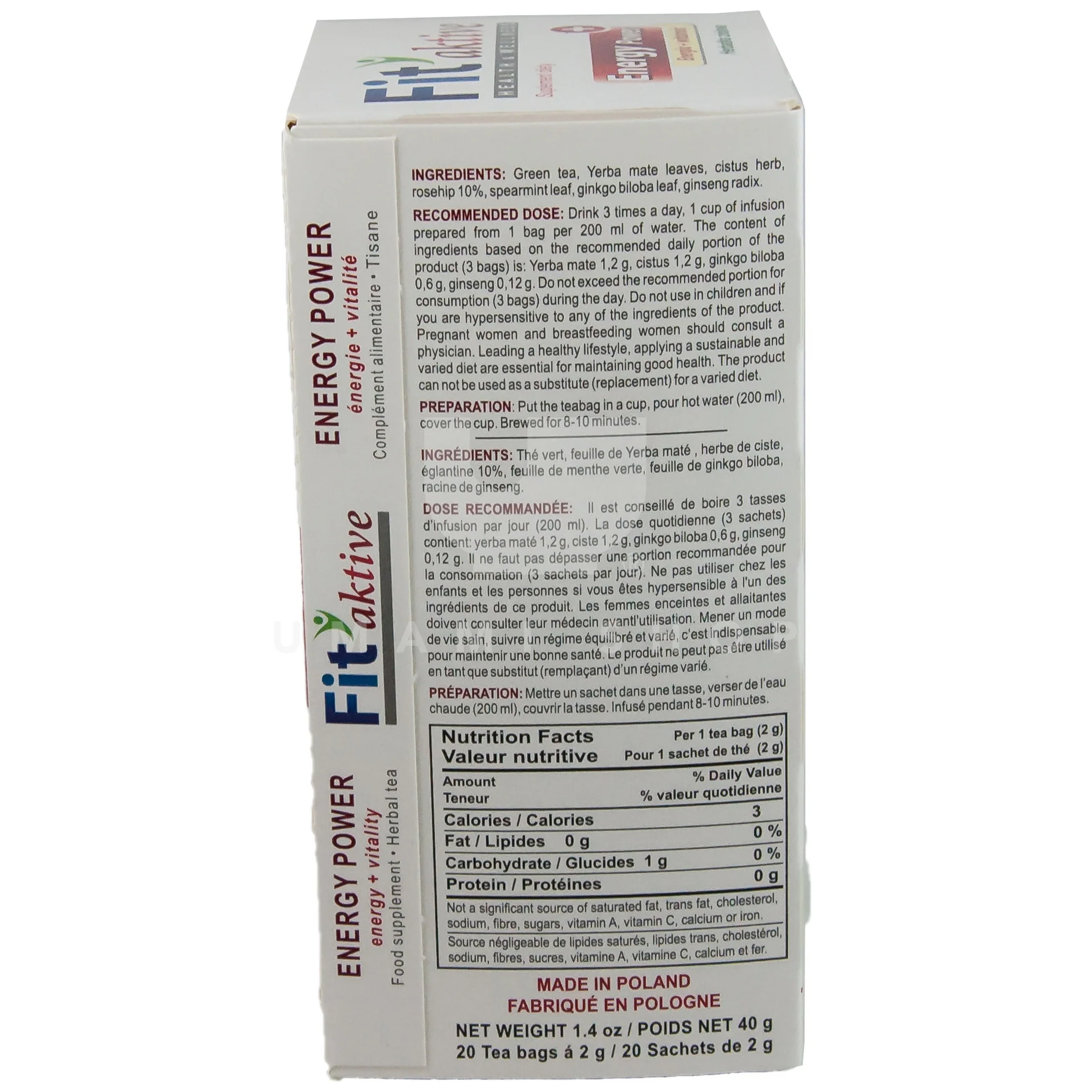 Energy Power Tea (20x Bag) - Image 2