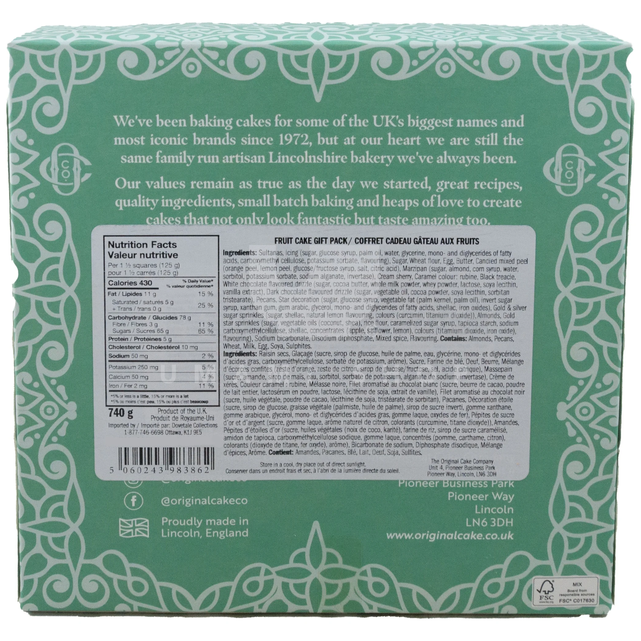 Luxury Fruit Cake Gift Pack - Image 2