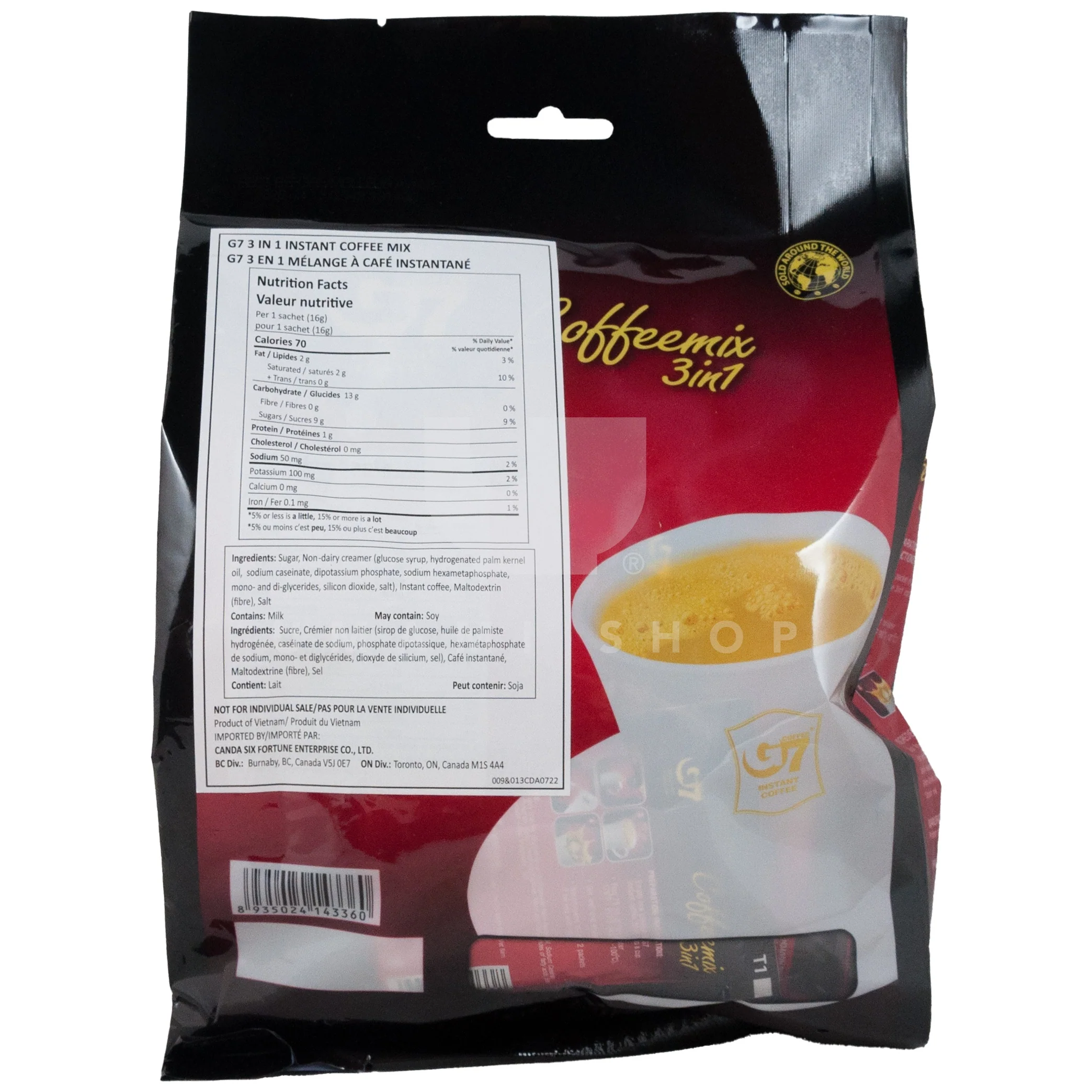 Vietnamese Coffee G7 3in1 Mix (22xPacks) - Image 2
