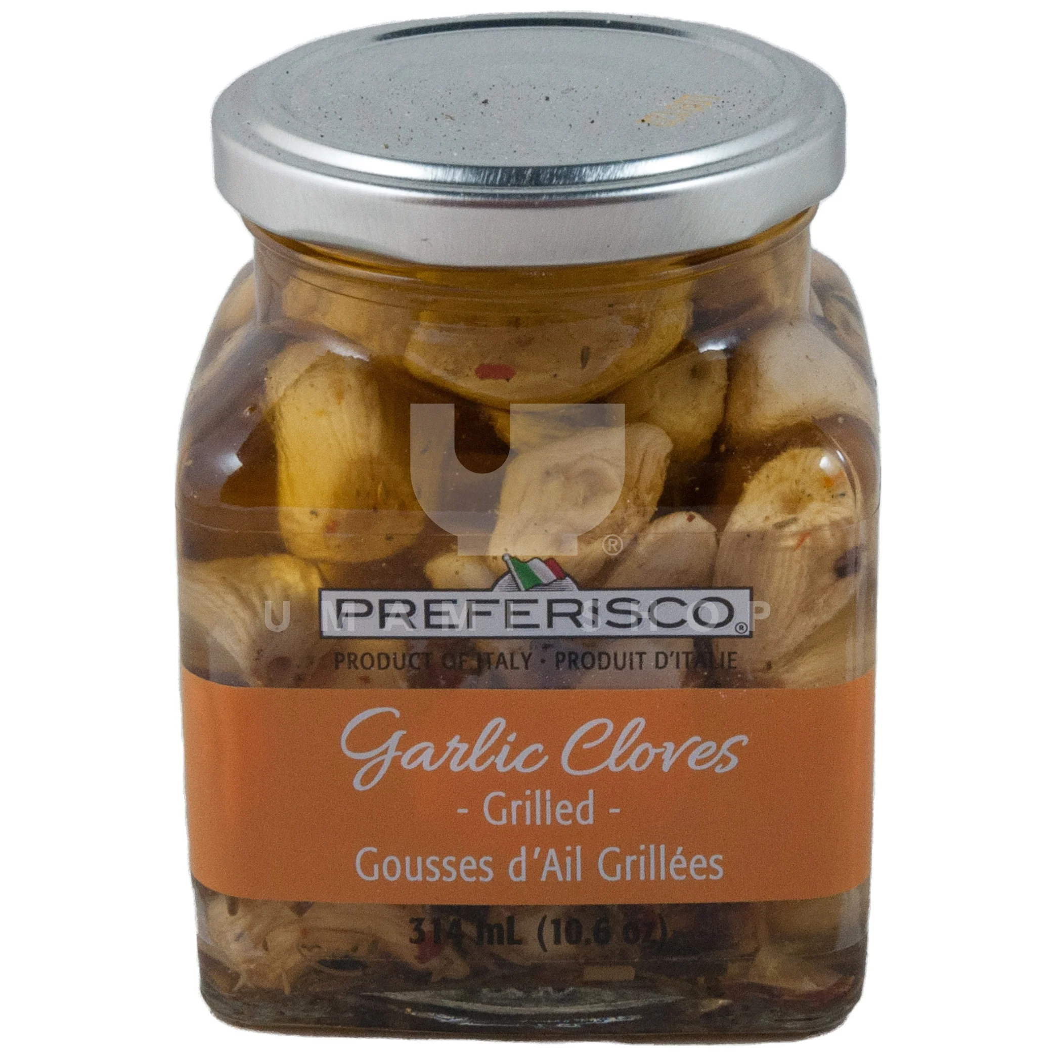 Garlic Cloves Grilled in Oil