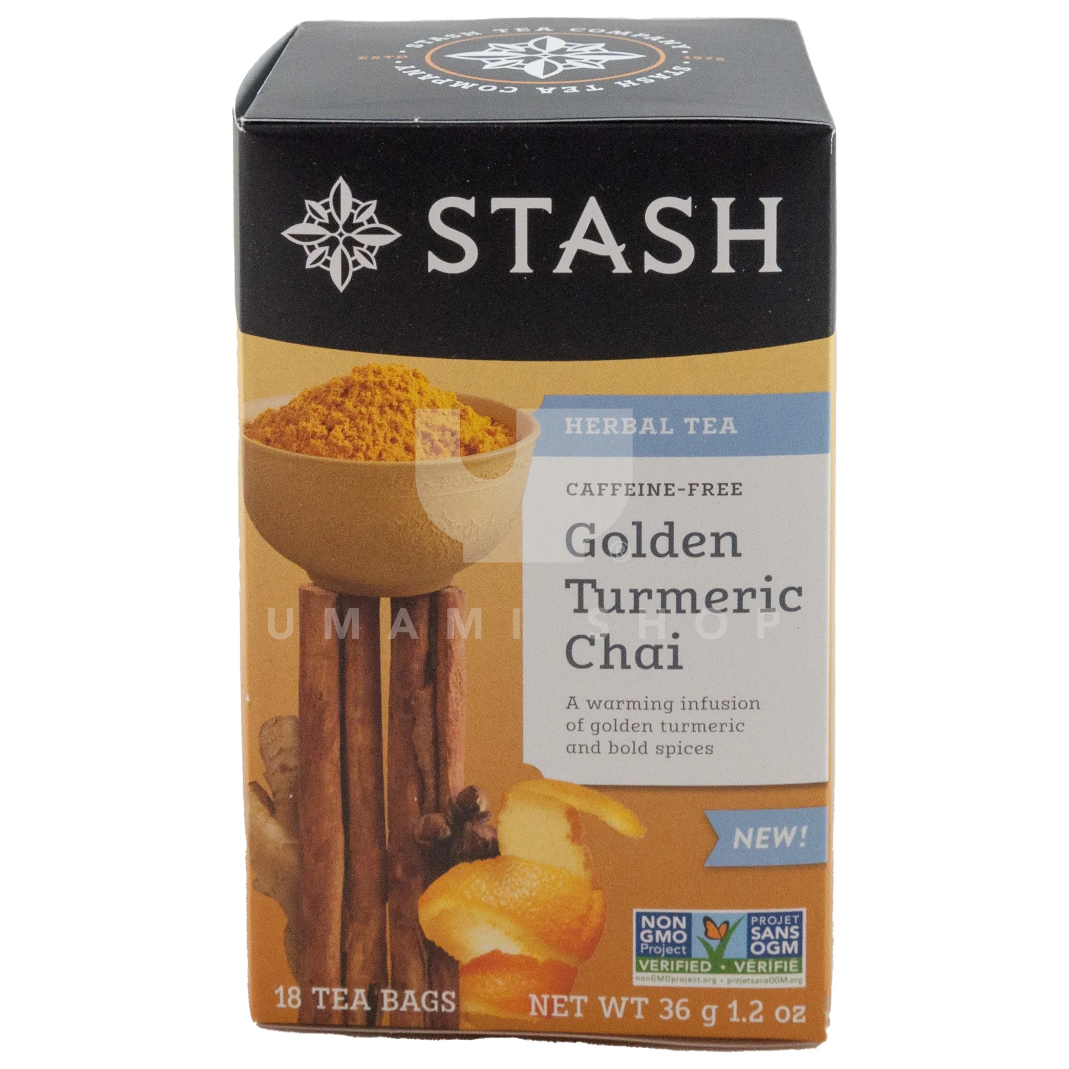 Golden Turmeric Chai Tea (18Bag)