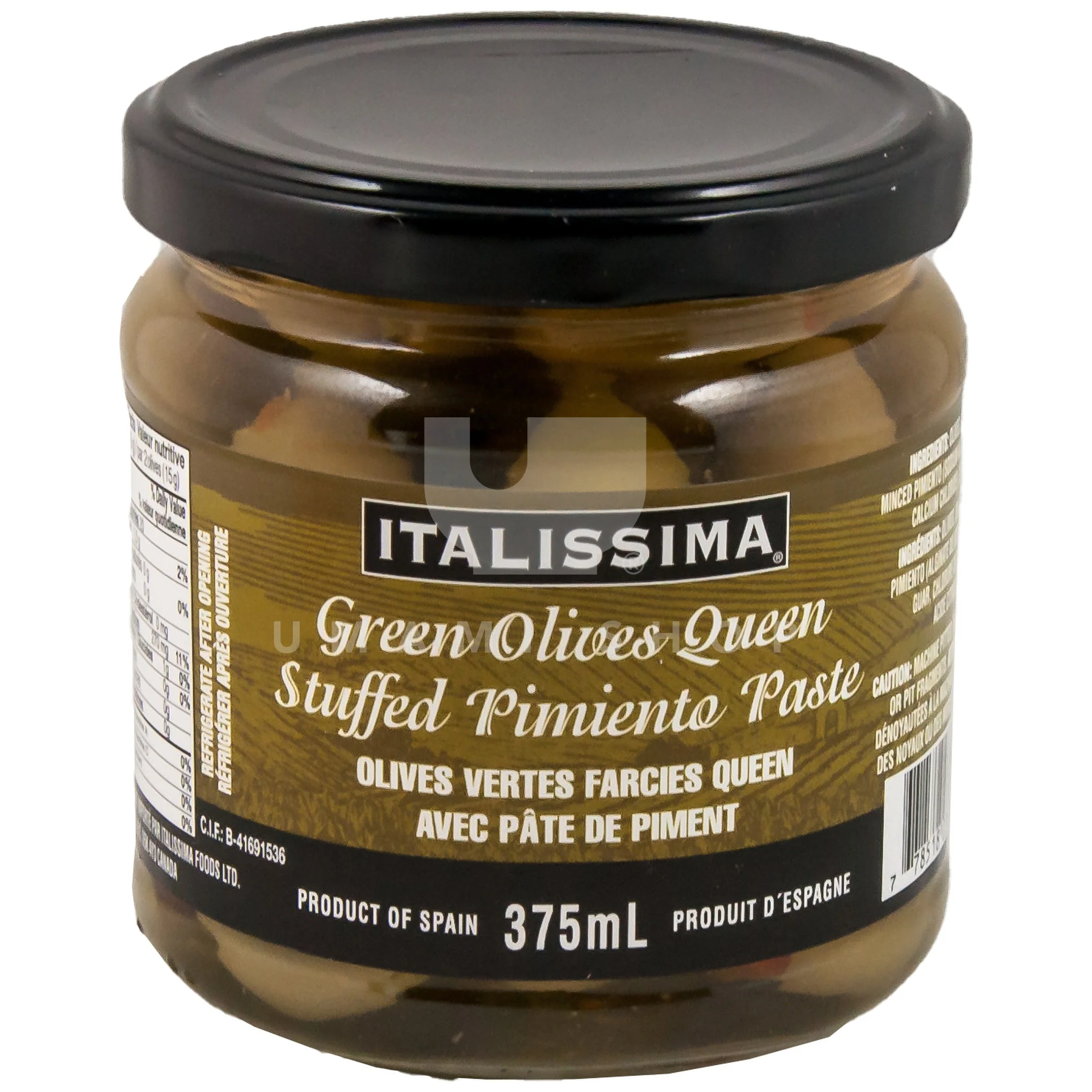 Green Olives w/ Pimiento Paste