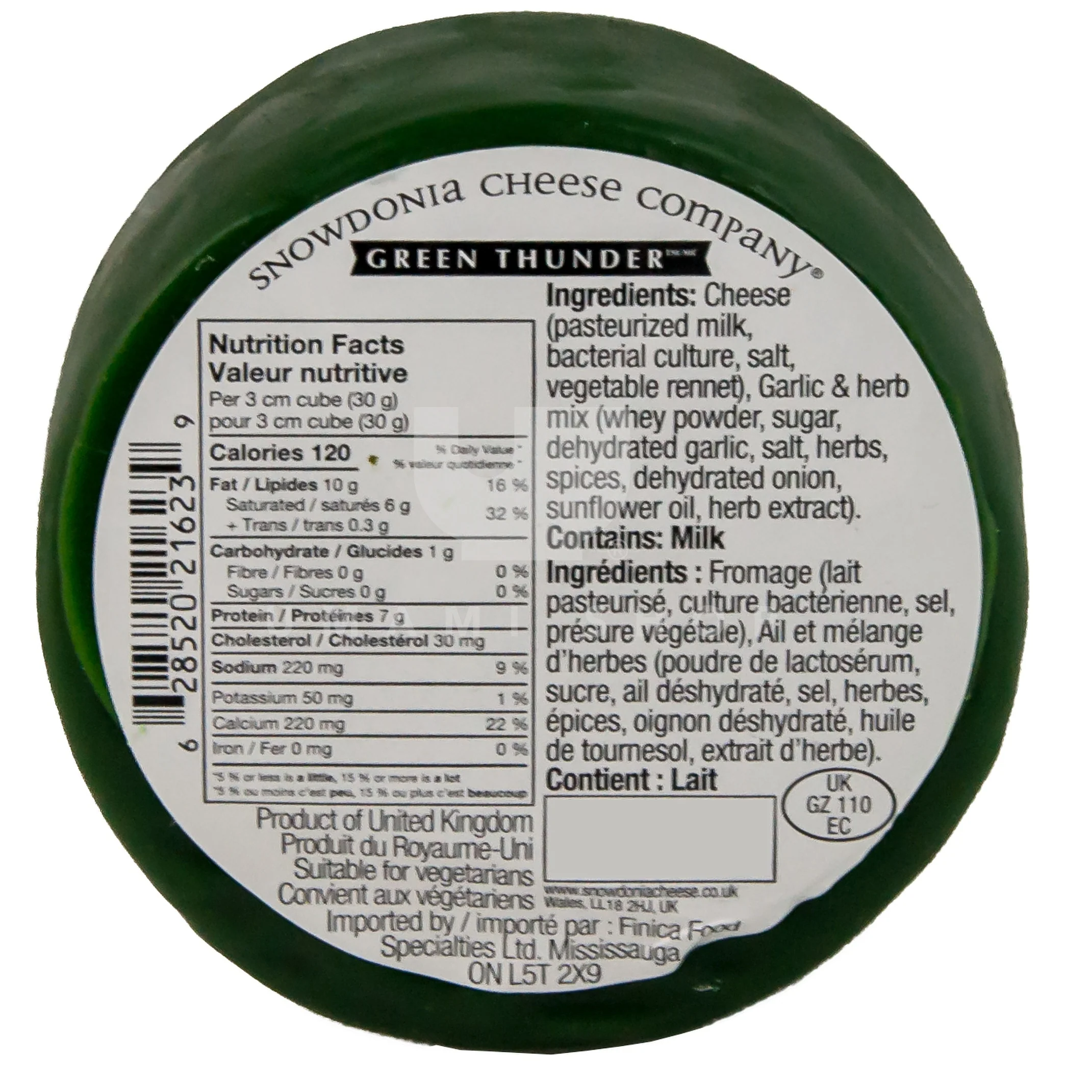 Green Thunder Garlic & Herb Cheddar - Image 2