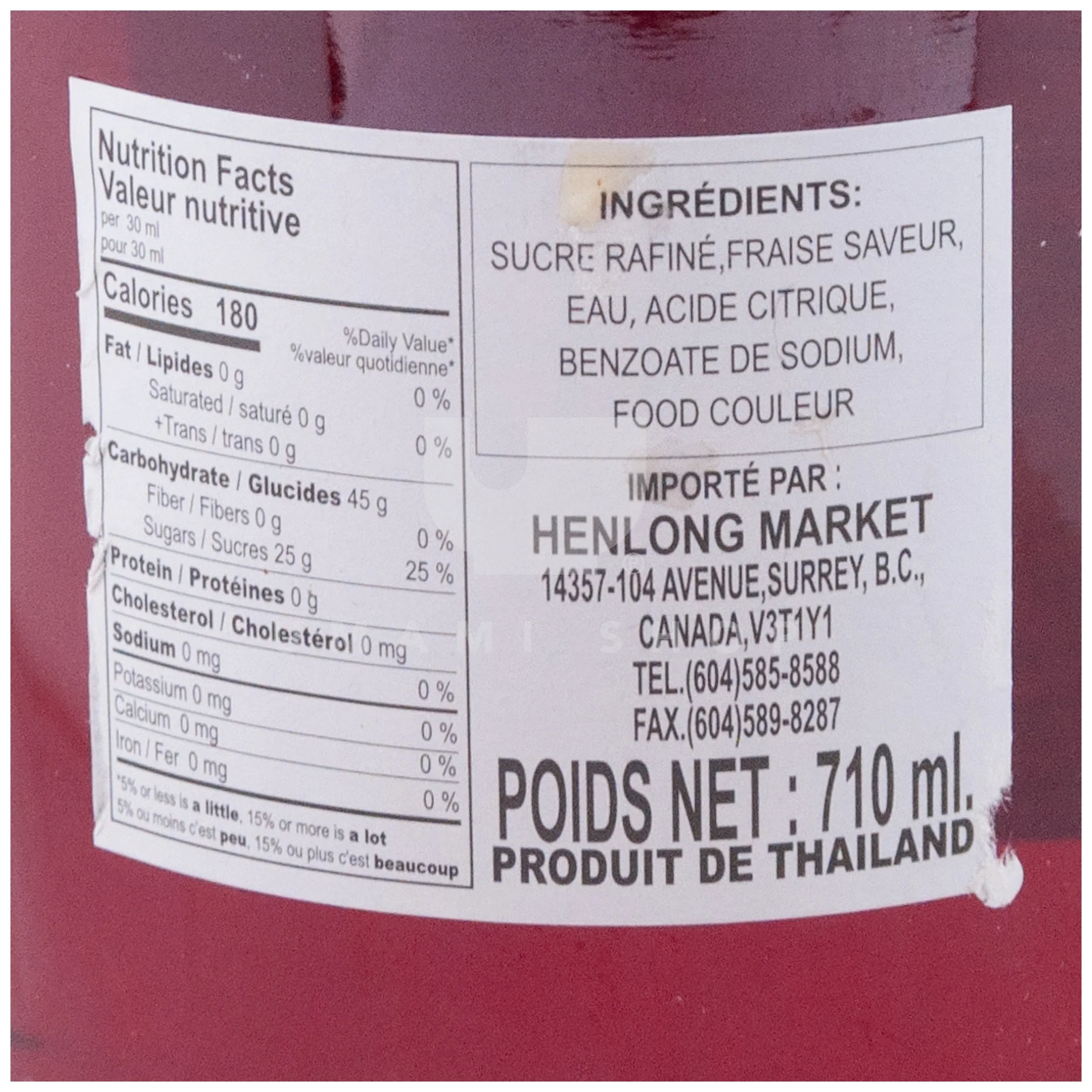 Hale's Sala Syrup Strawberry - Image 2