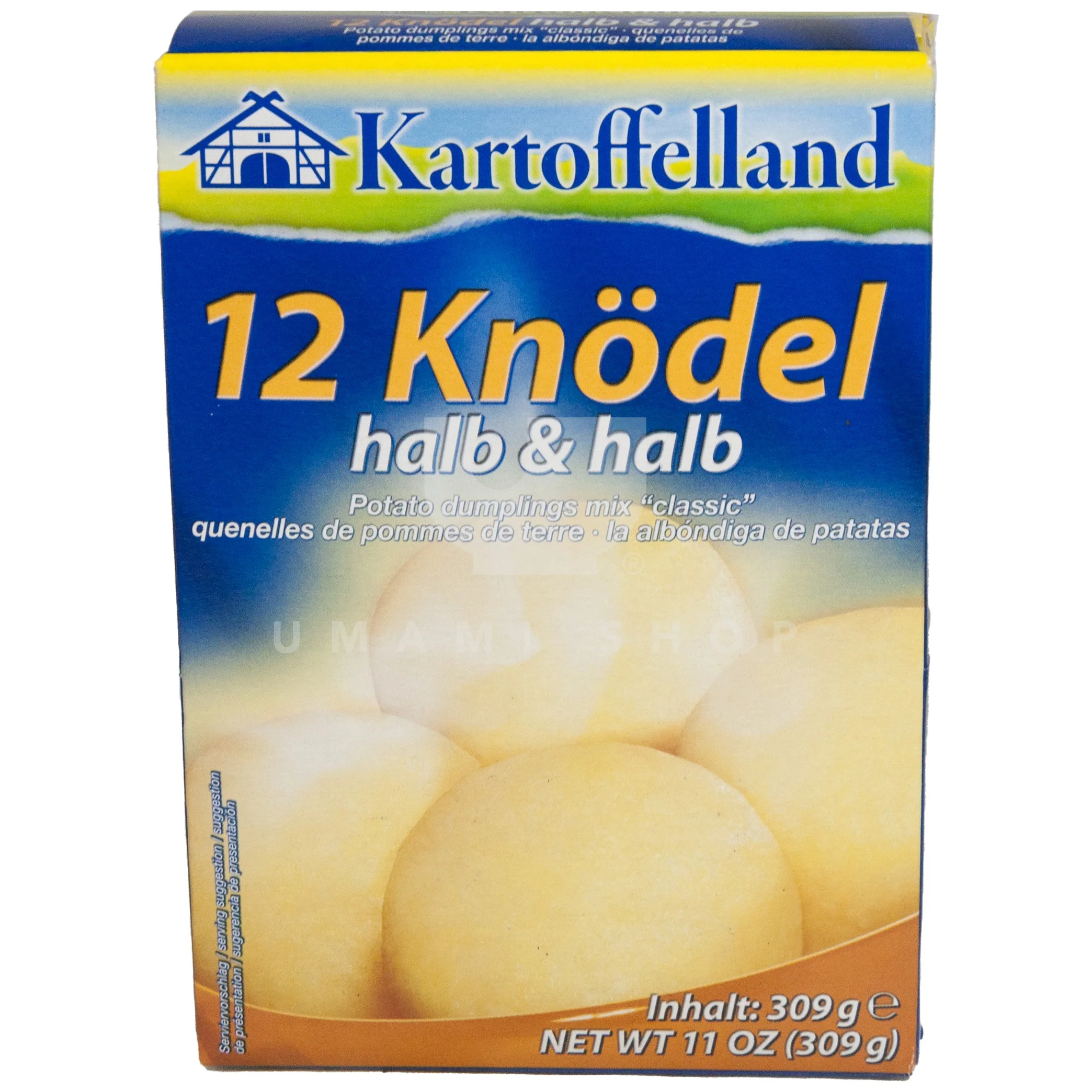 Potato Dumpling Half & Half  12Pcs