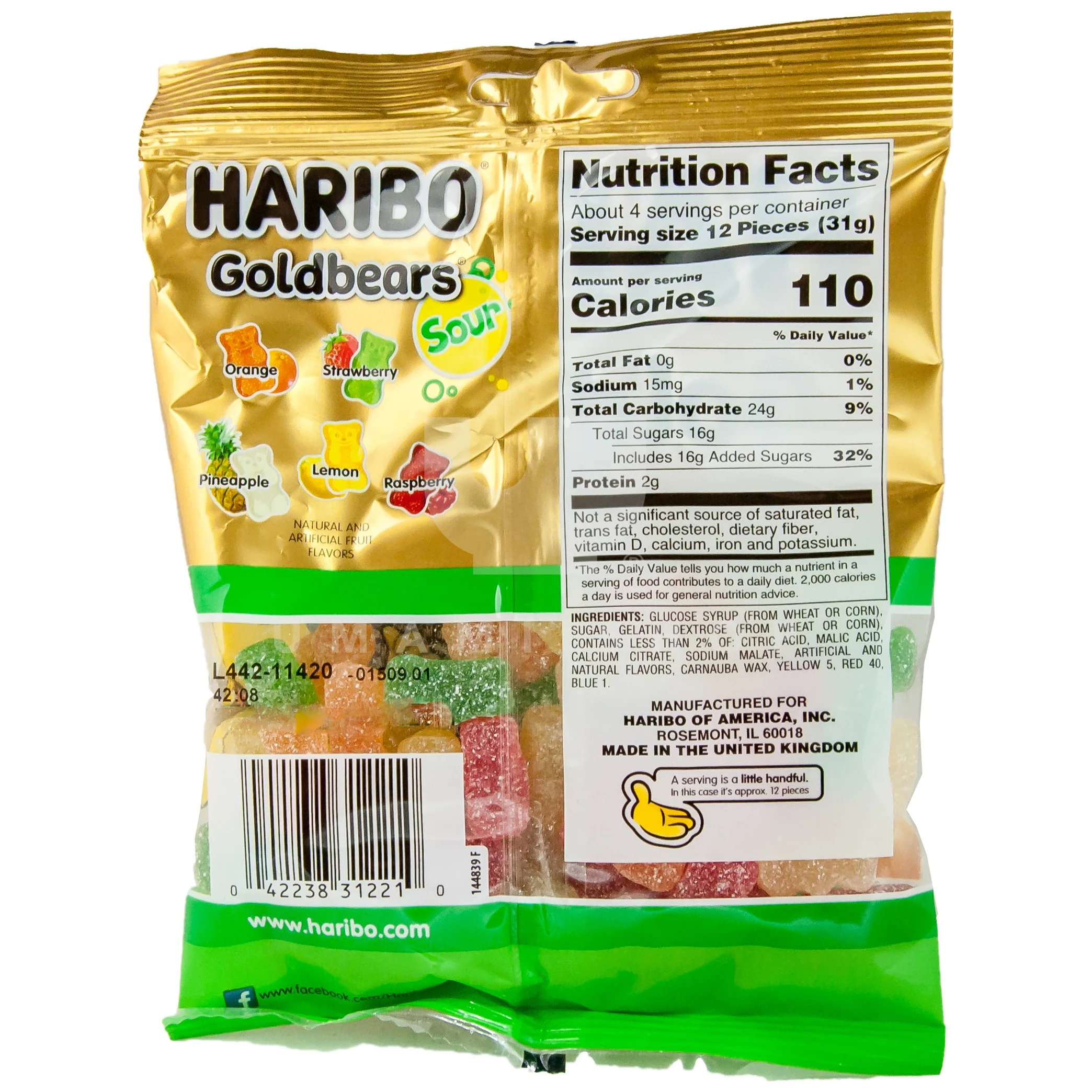 Haribo Sour Gold Bears - Image 2