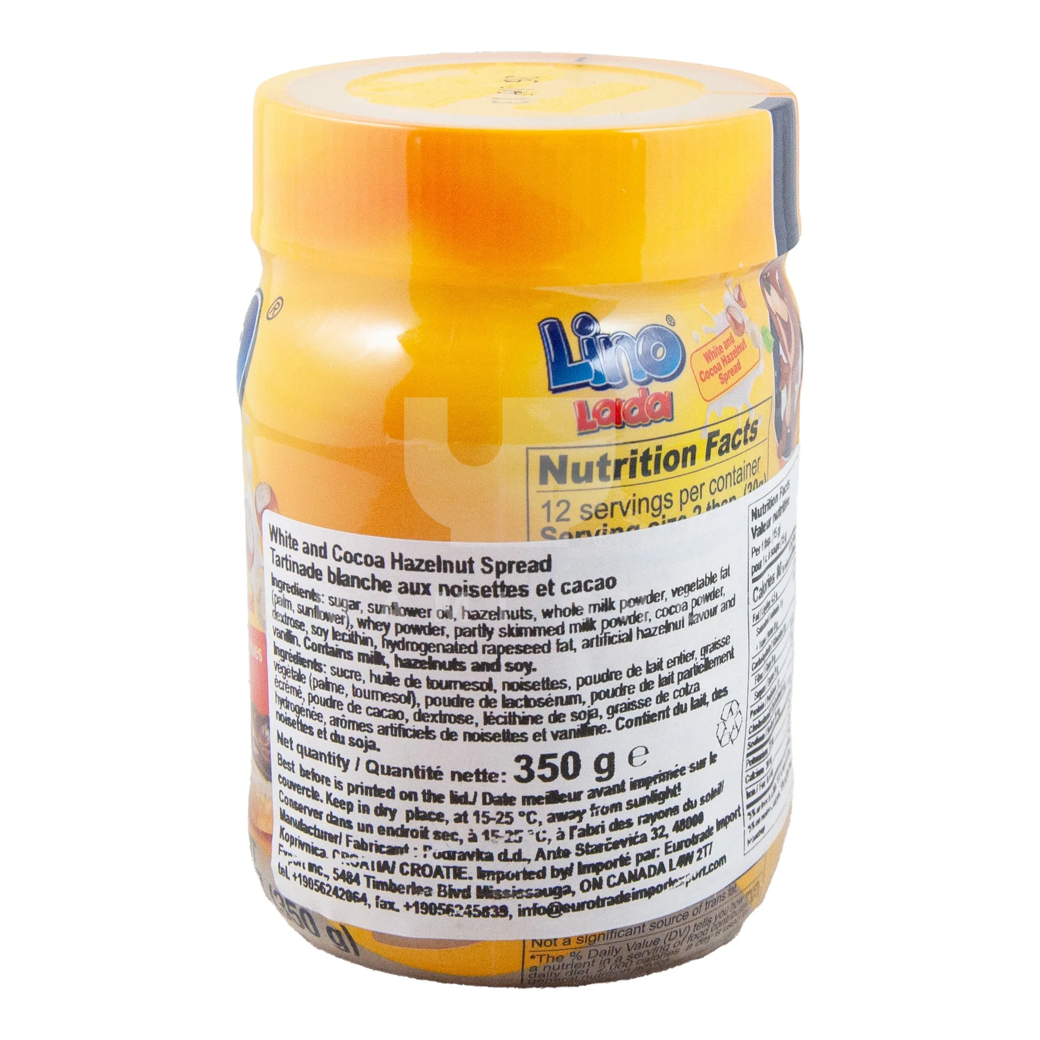 Lino Lada Duo Hazelnut Spread (White & Cocoa) - Image 2