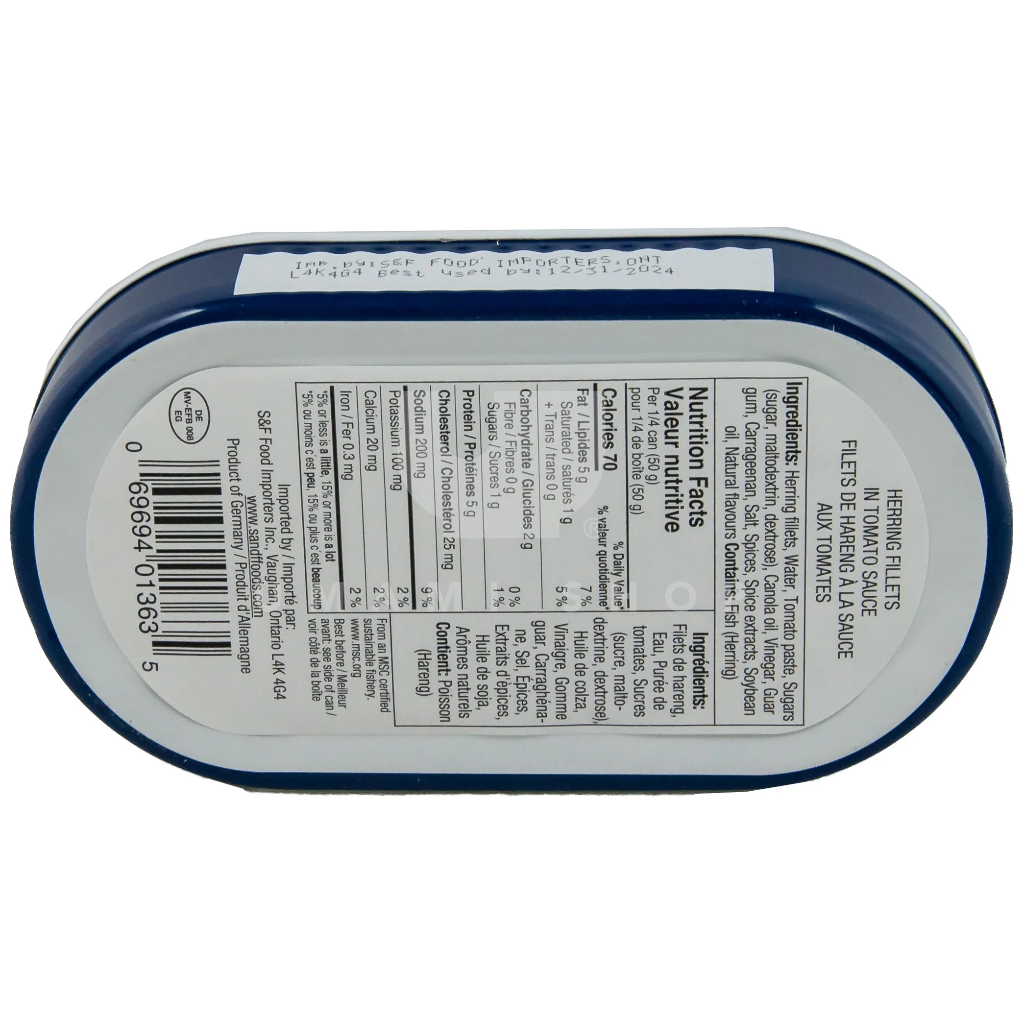 Herring Fillet Tomato Sauce - Image 2