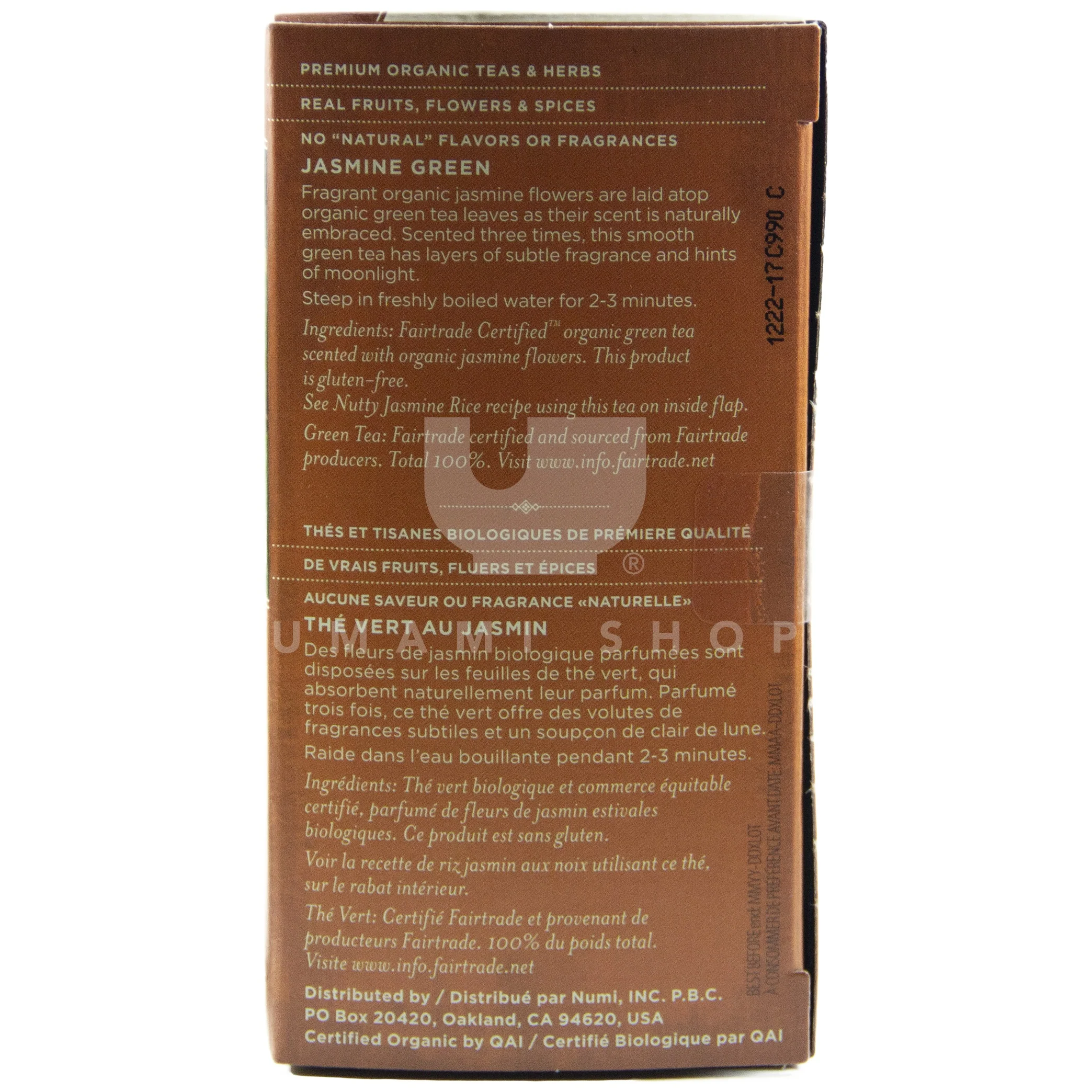 ORGANIC Jasmine Green Tea (Bag) - Image 2