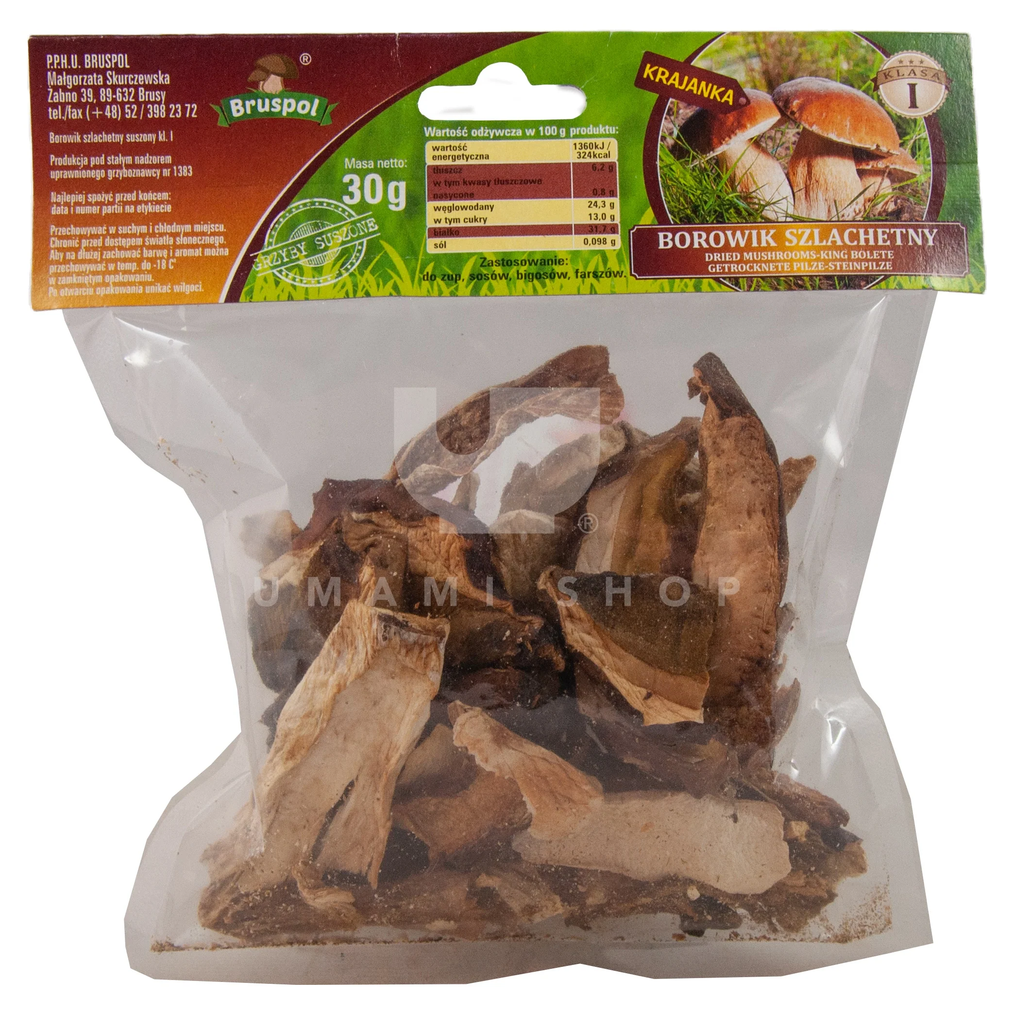 Mushrooms King Bolete (Dried)