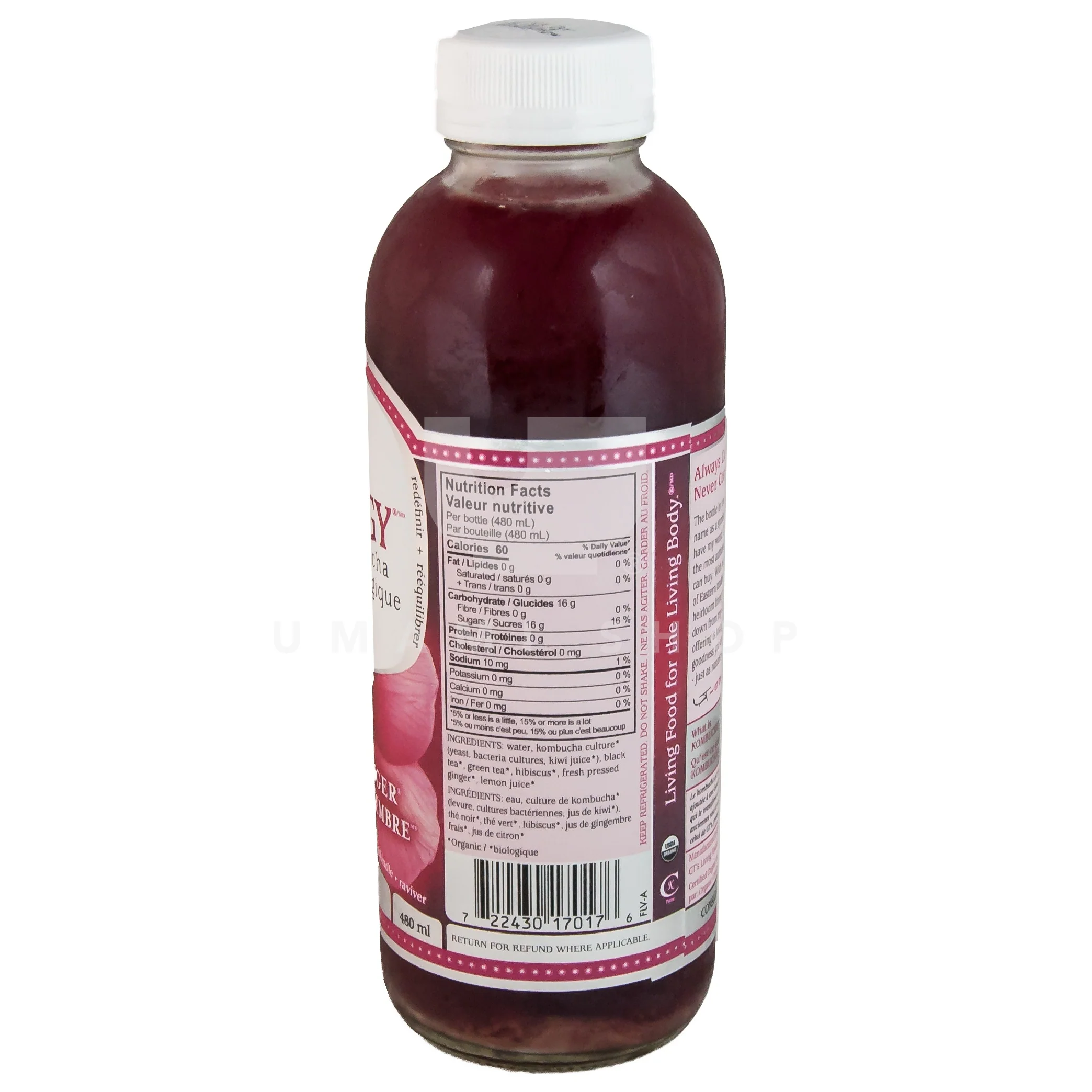 Kombucha Hibiscus Ginger - Image 2