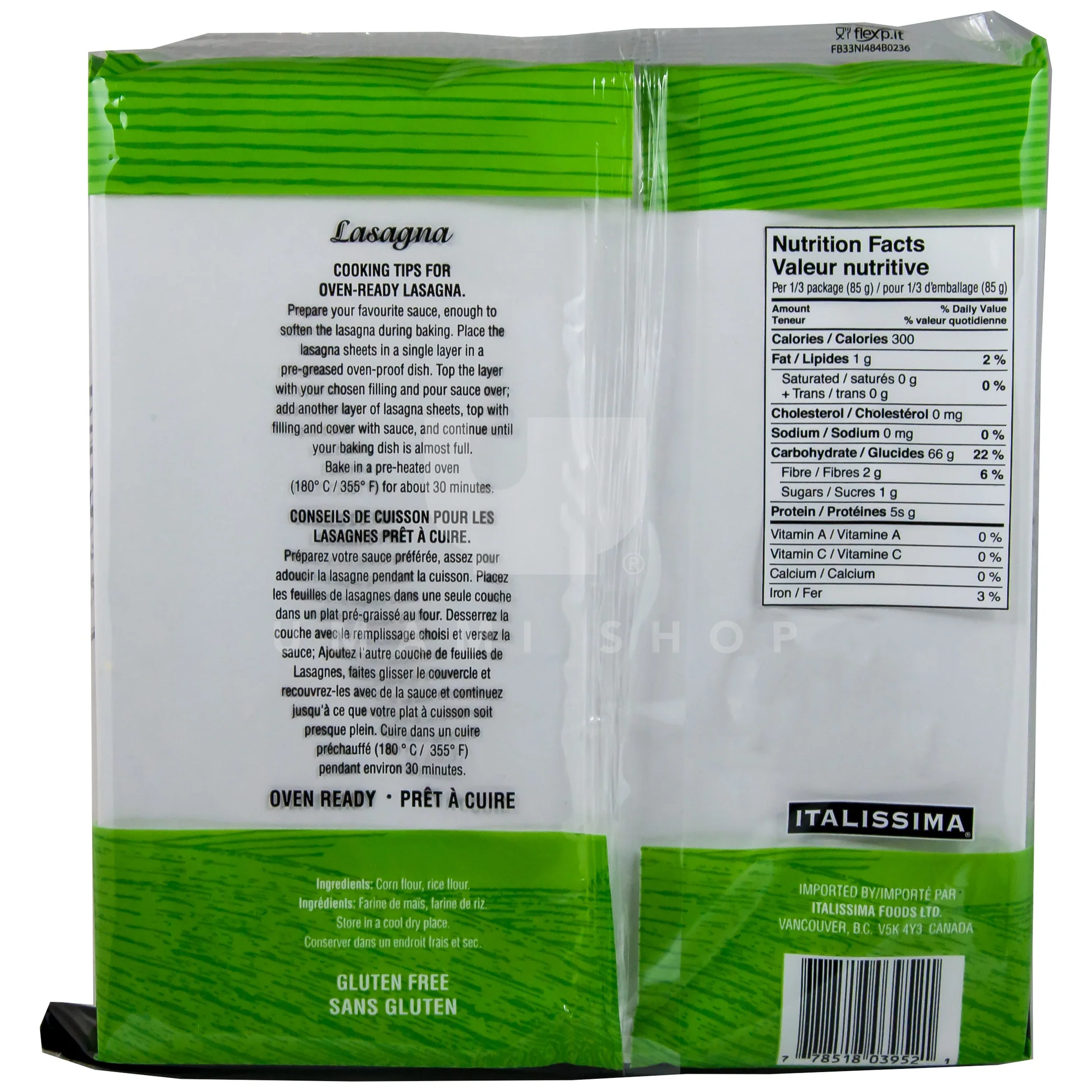 Lasagna Sheets from Italy (GF) - Image 2