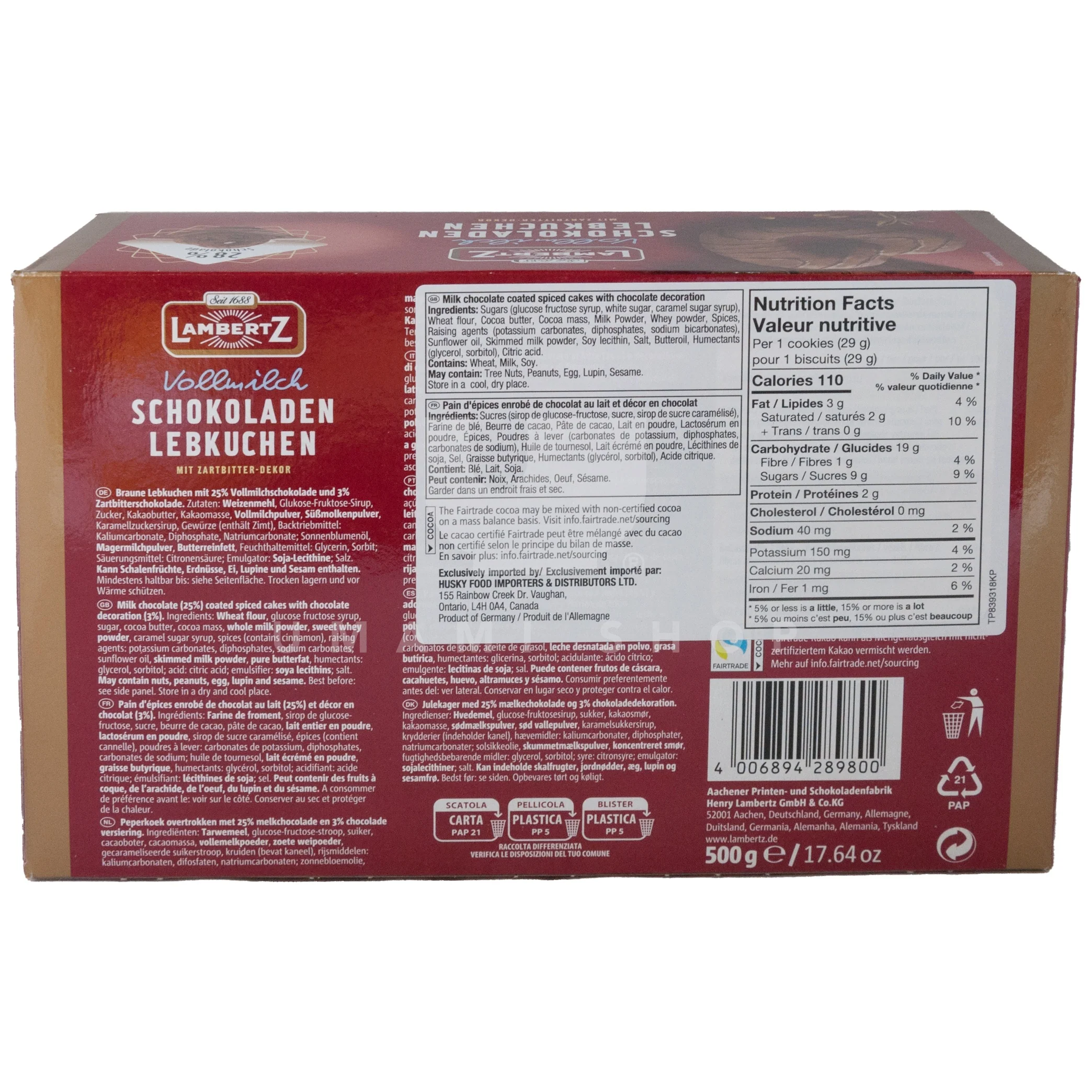 Lebkuchen Milk Chocolate - Image 2
