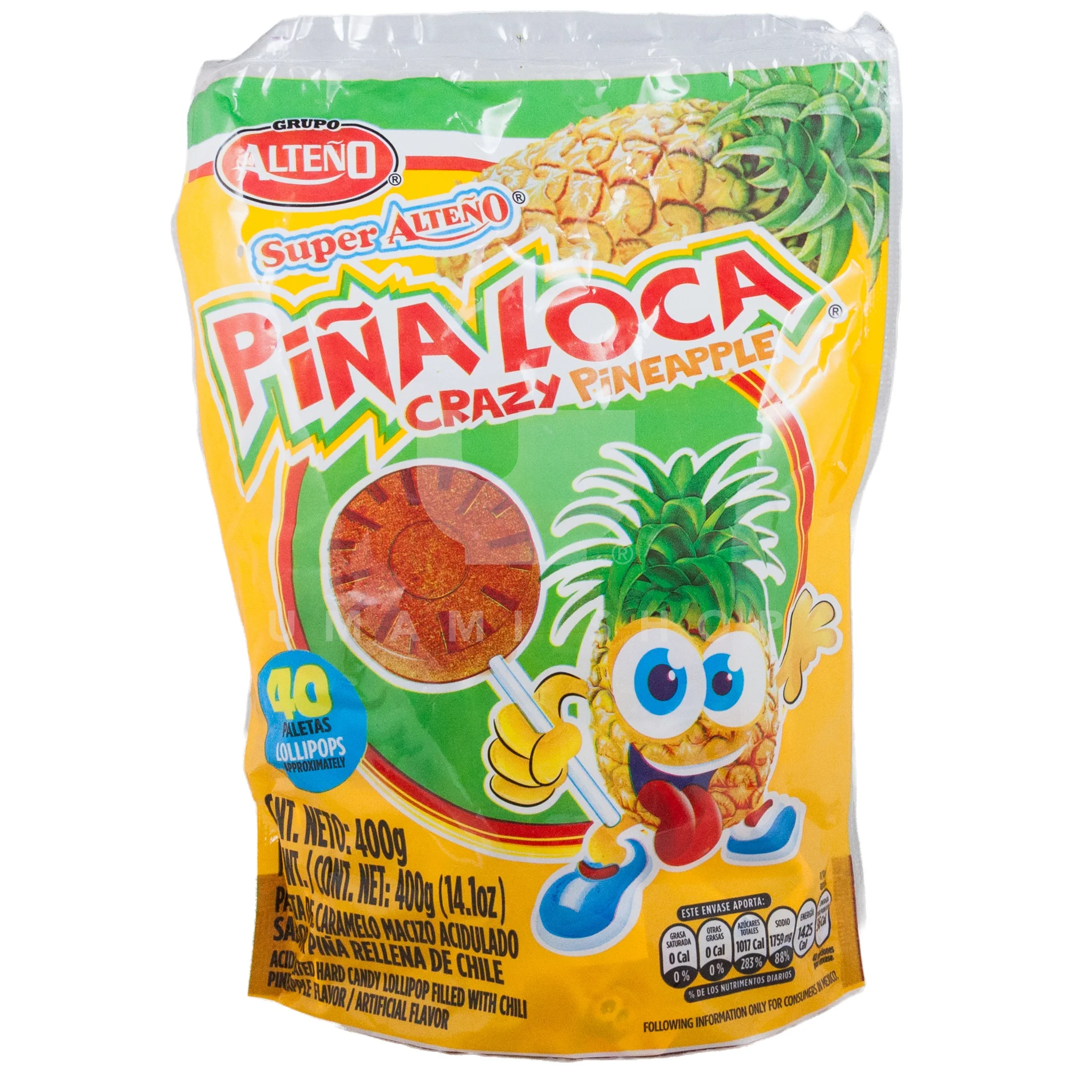 Lollipop Crazy Pineapple 40Bags