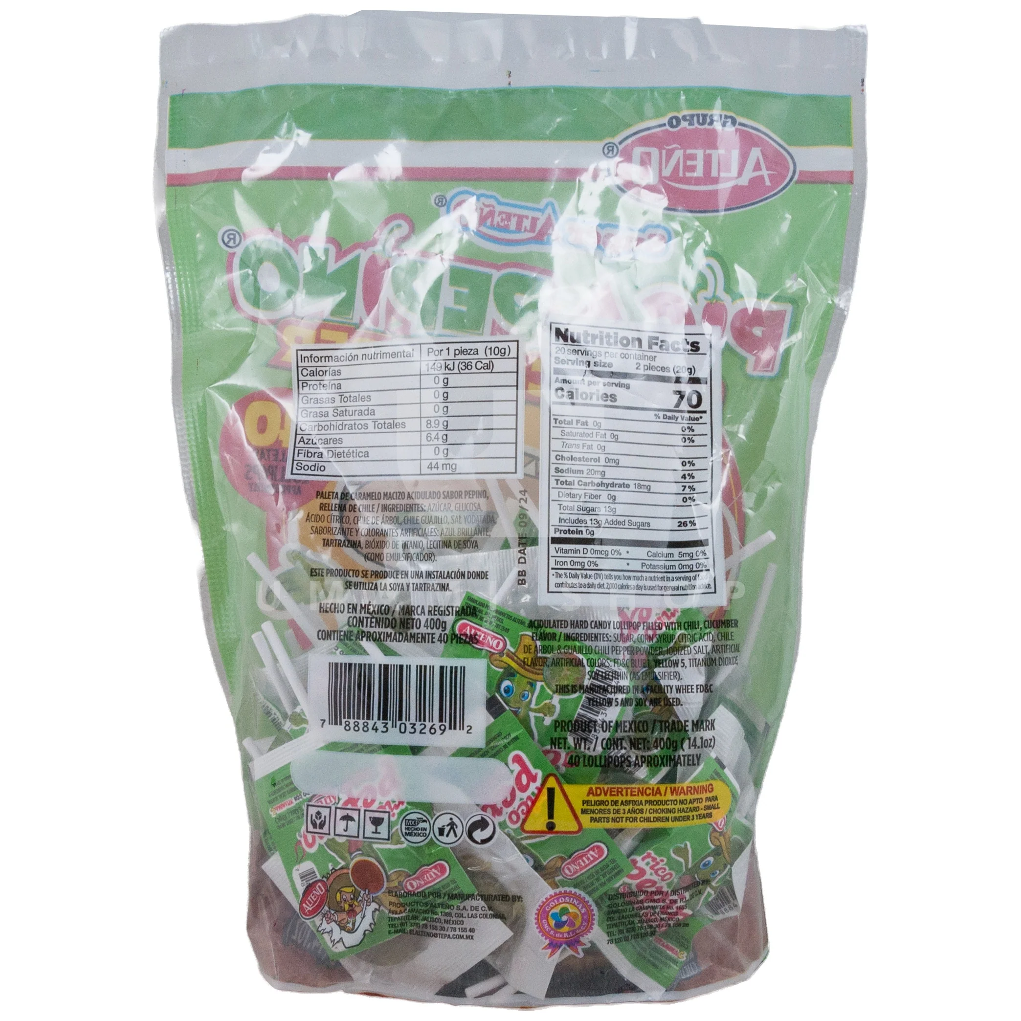Lollipop Spicy Cucumber 40Bags - Image 2