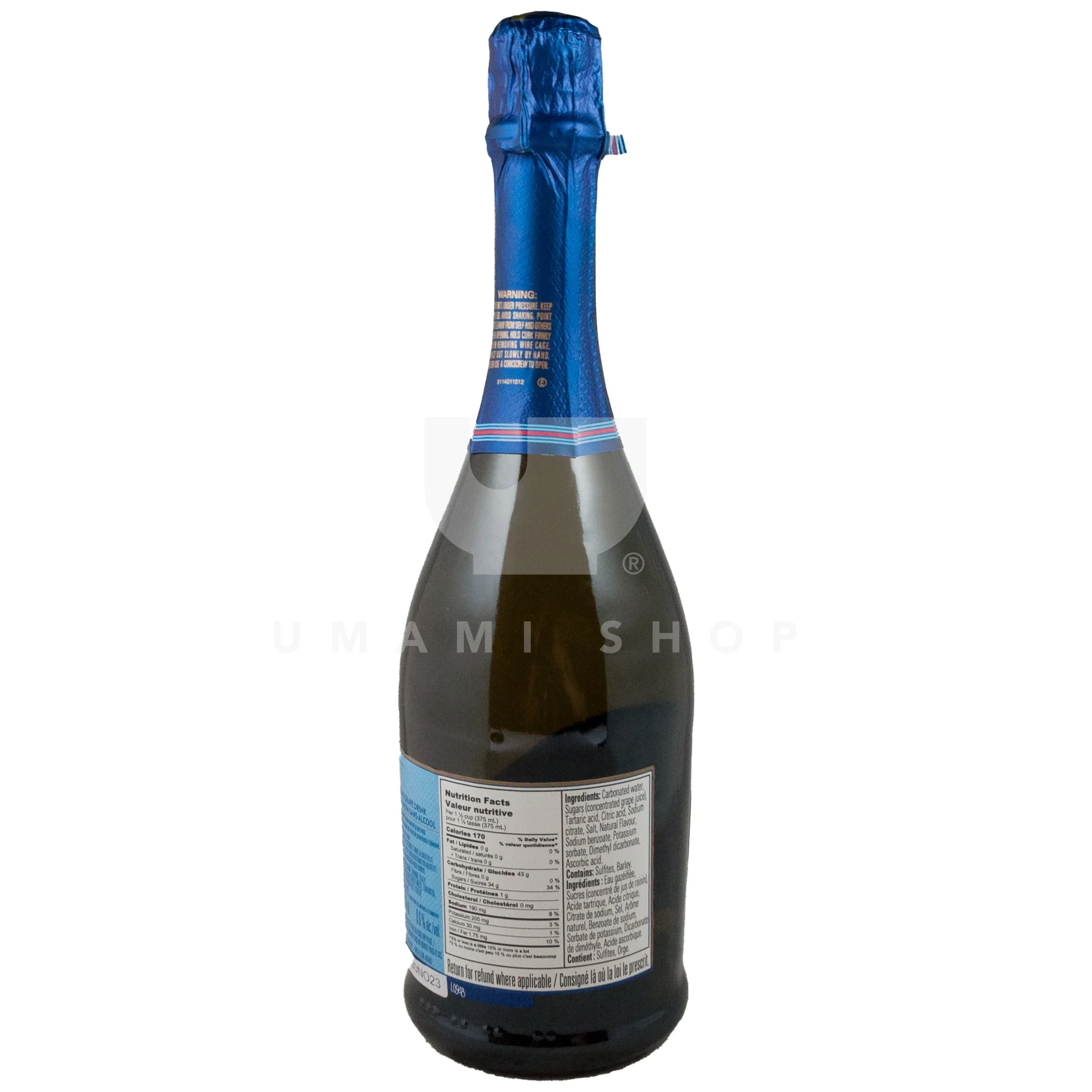 Martini Sparkling Grape Non Alcohol - Image 2