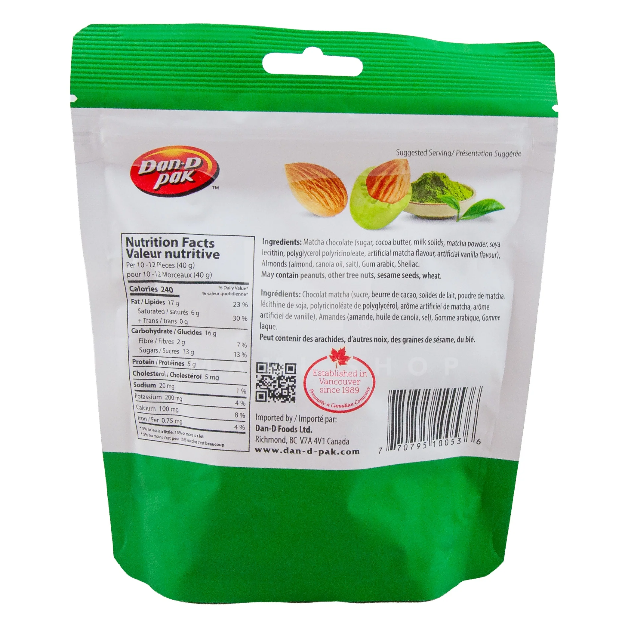 Matcha Chocolate Dipped Almonds - Image 2