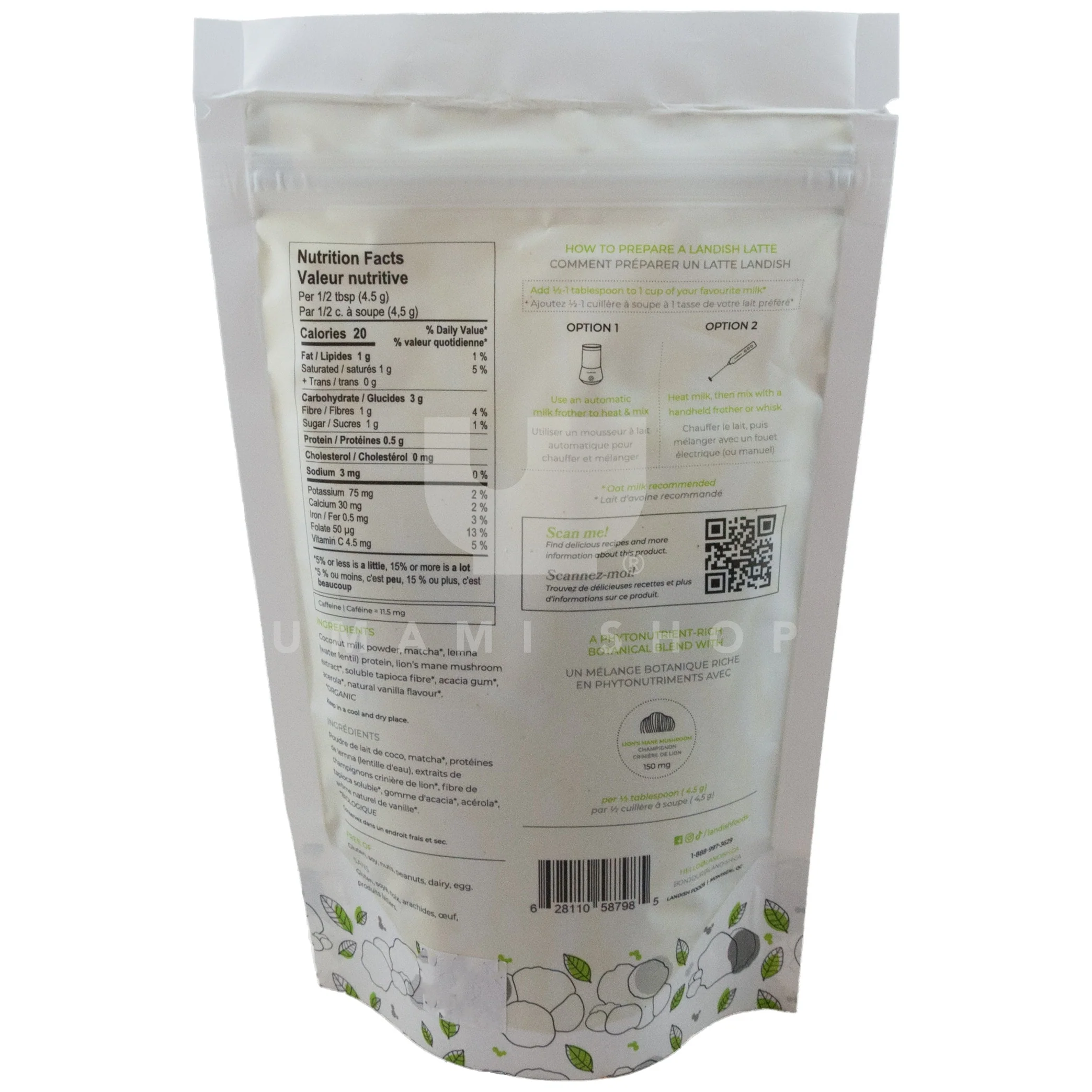Matcha Latte Mix w/ Lion's Mane Mushroom - Image 2