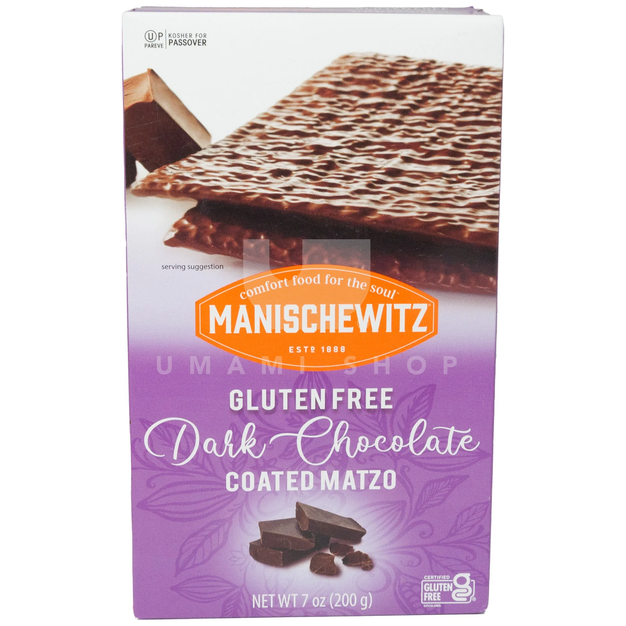 Matzo Coated w/Dark Choco (GF)