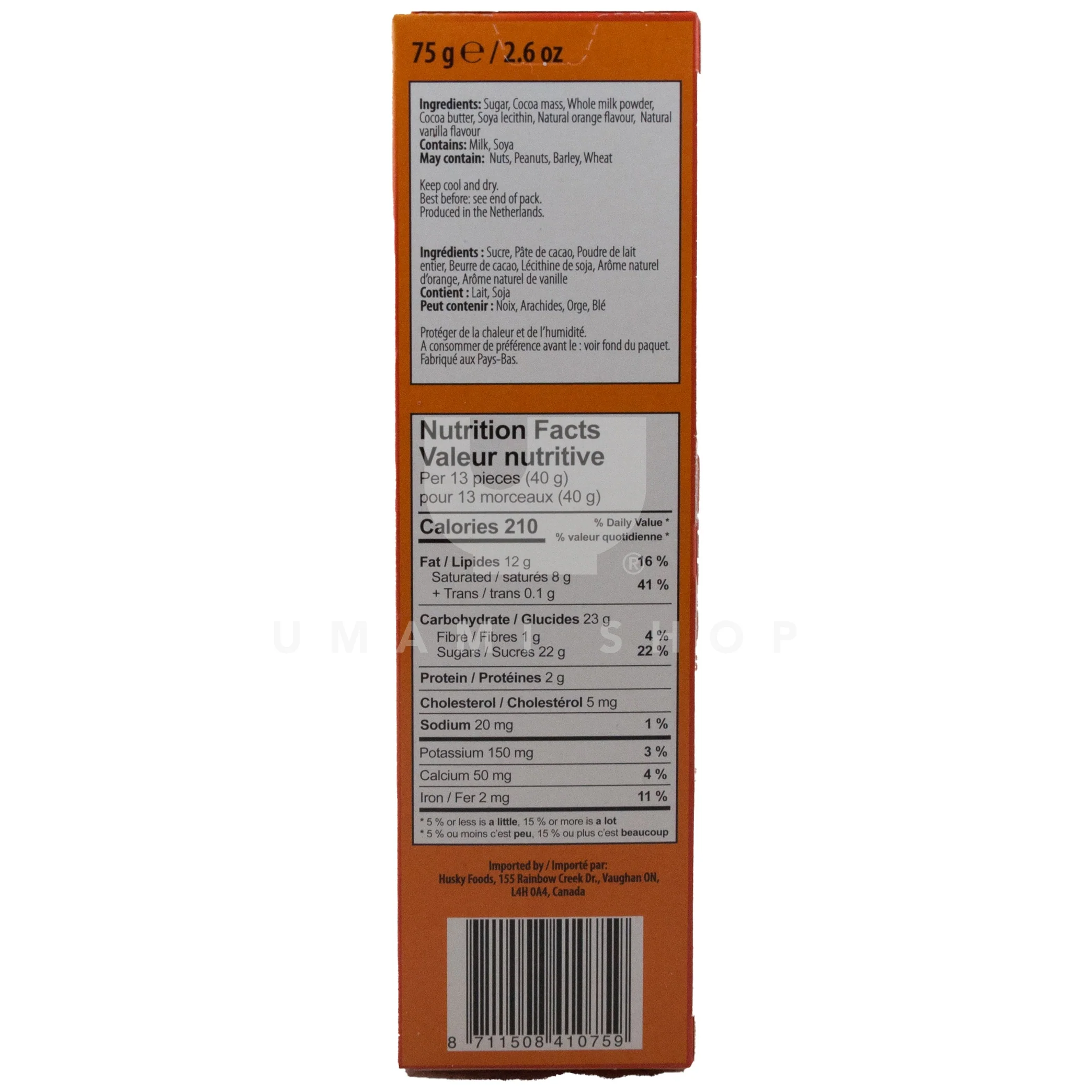Milk Chocolate Sticks w/Orange - Image 2