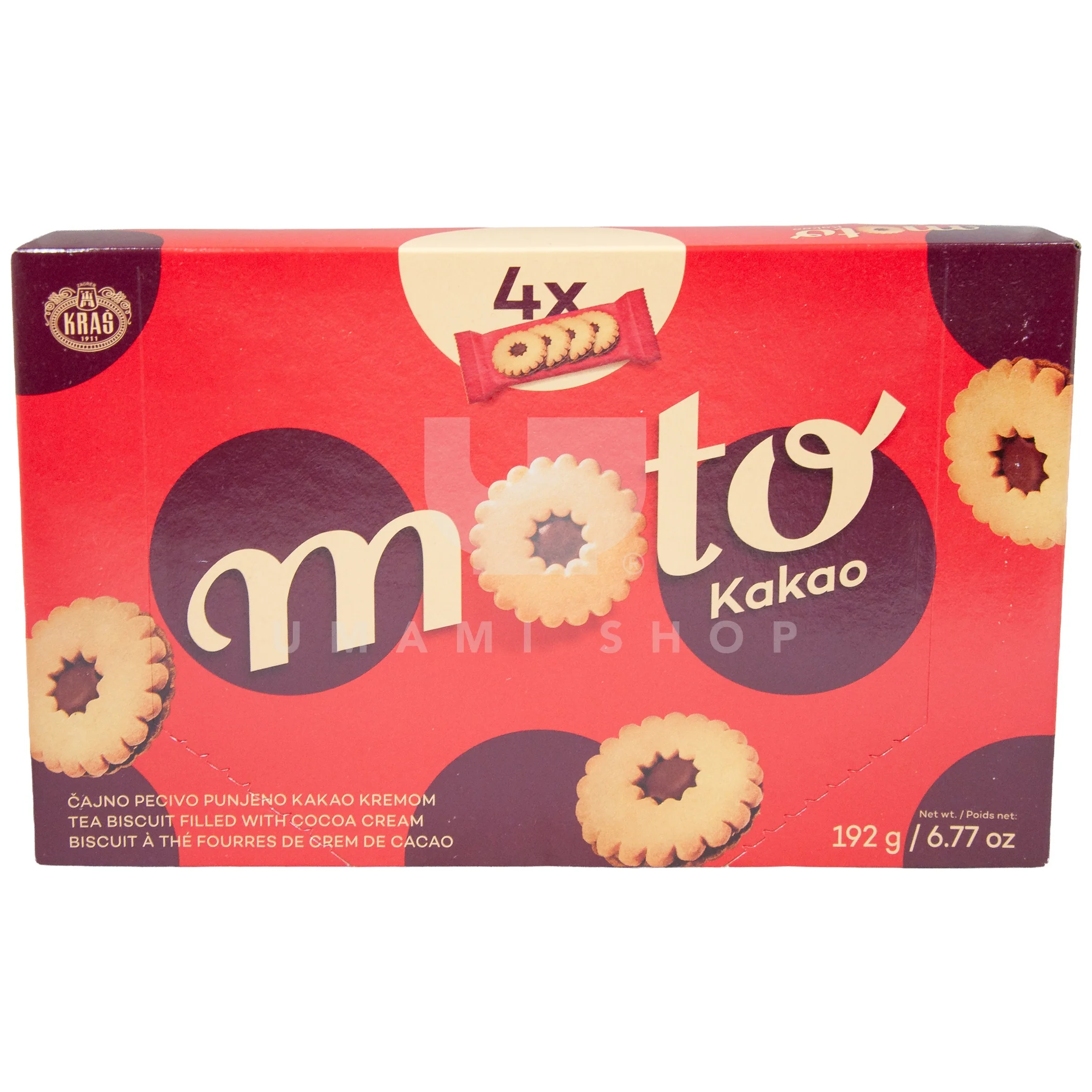 Moto Biscuit w/Cocoa Cream 4xPcs