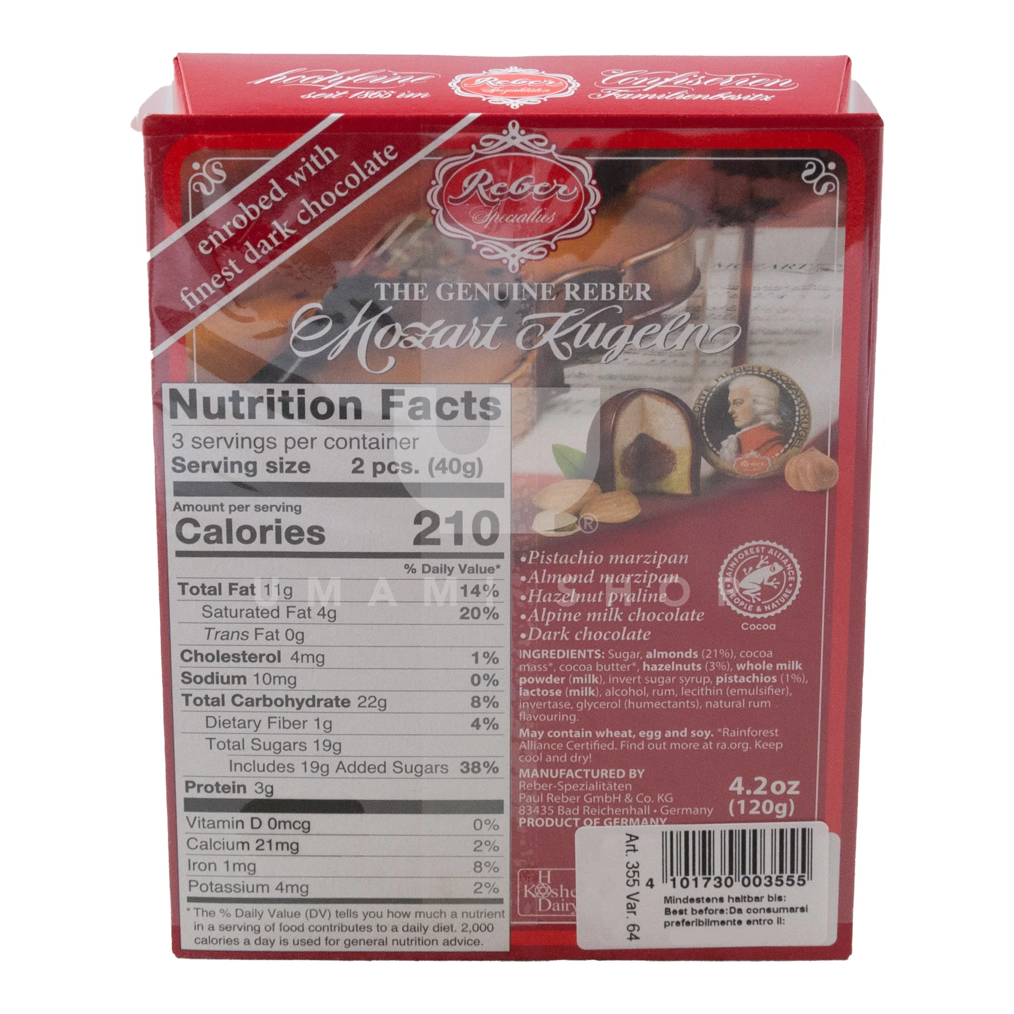 Mozart Kugeln Classic (6Pcs) - Image 2