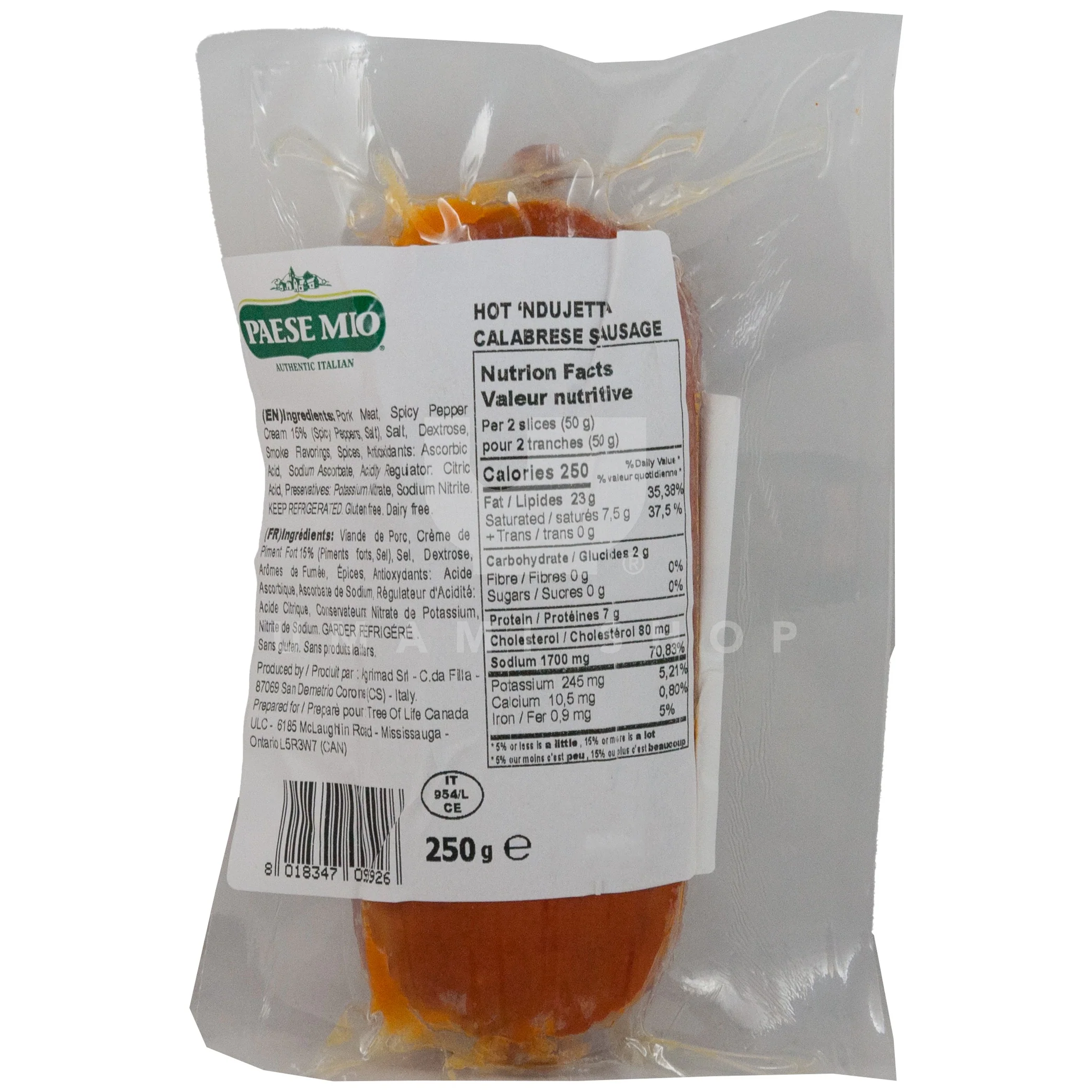Ndujetta Calabrese Sausage (Spicy) - Image 2