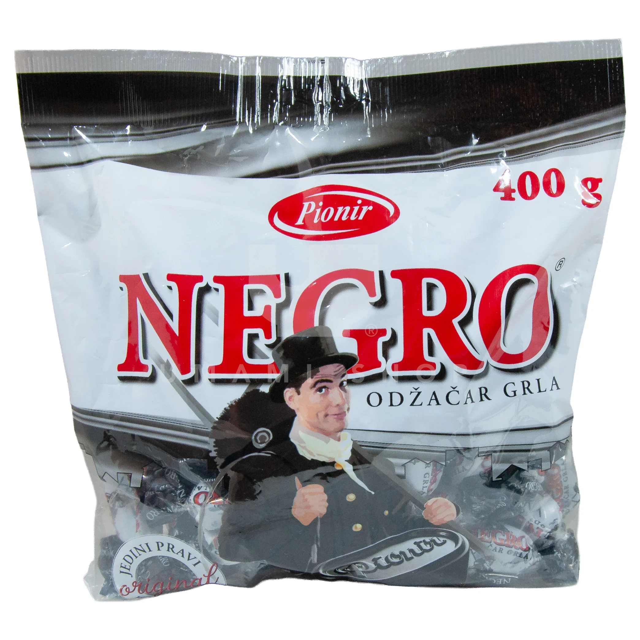 Negro Licorice Filled Candy