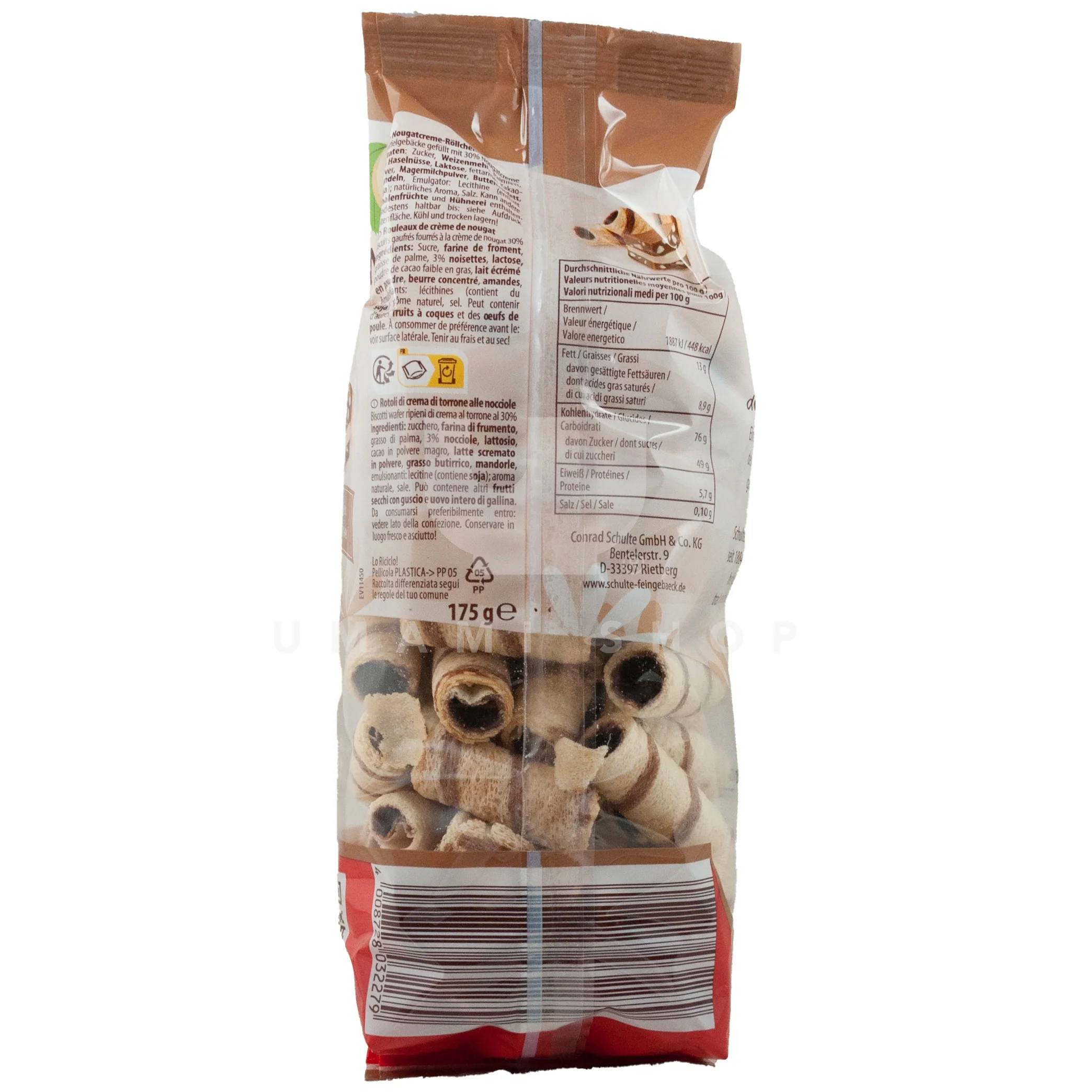Nougat Cream Wafer Rolls - Image 2